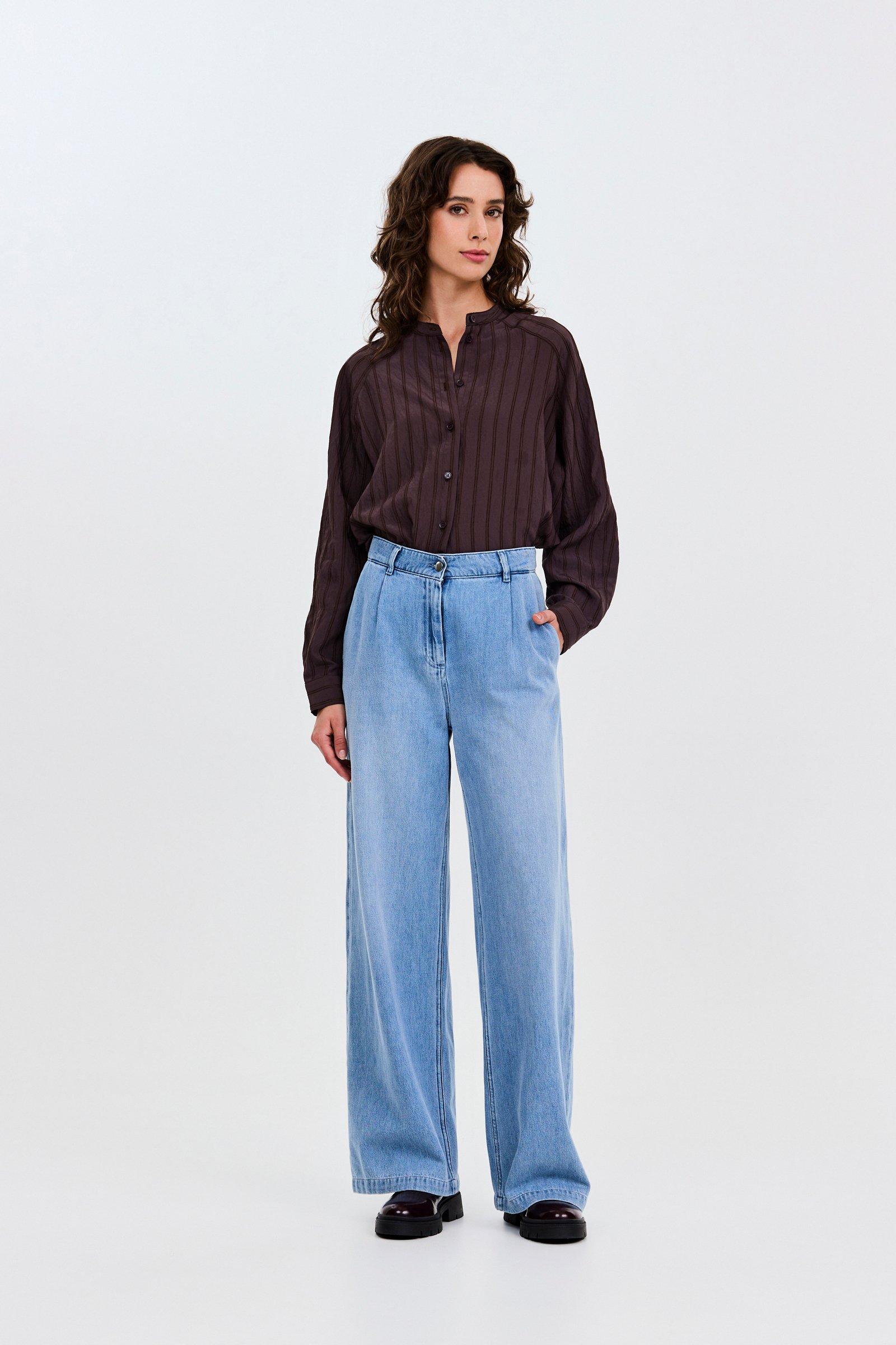 CKS - SOLEY - blouse short sleeves - dark brown