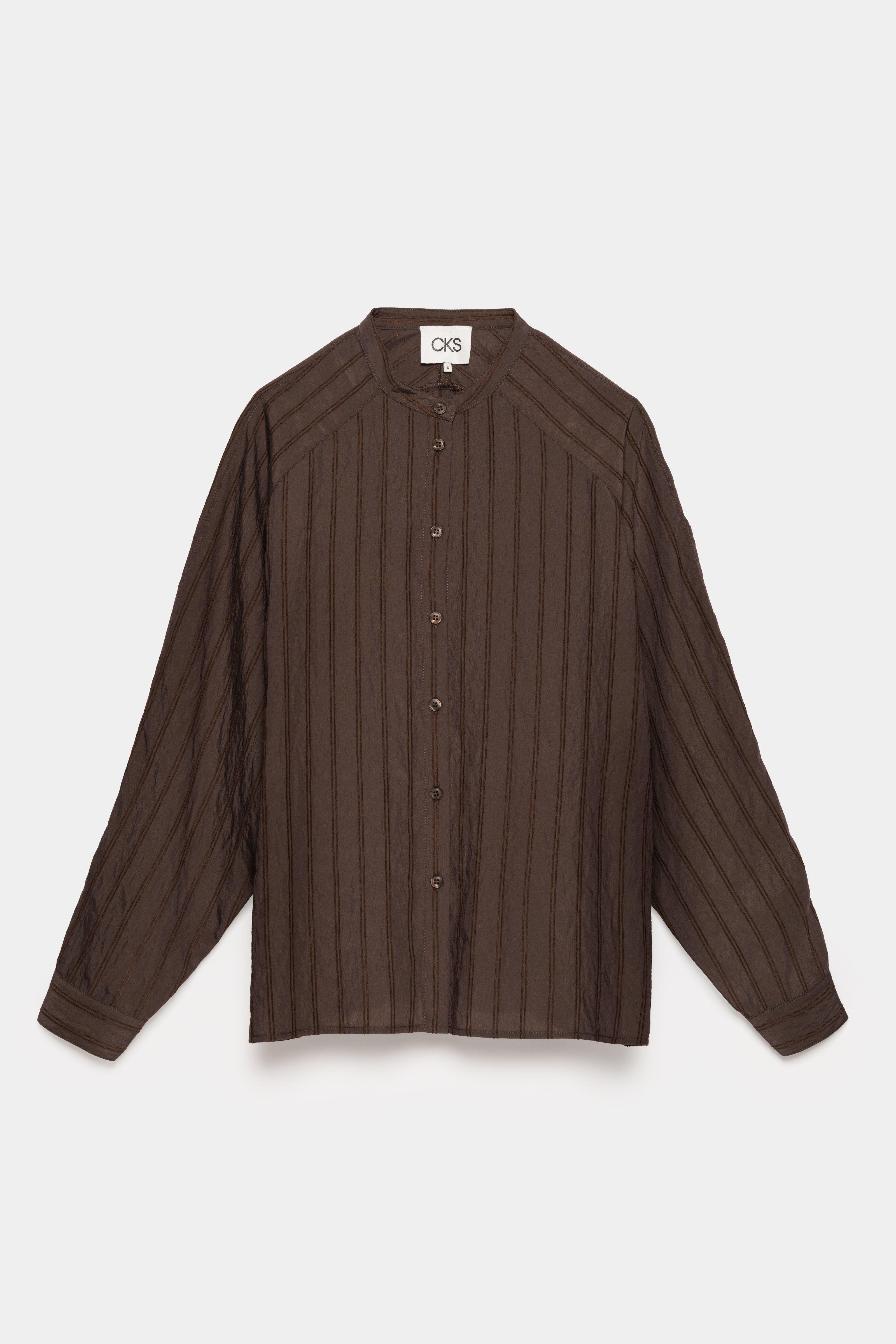 CKS - SOLEY - Bluse Lange &Auml;rmel - Dunkelbraun