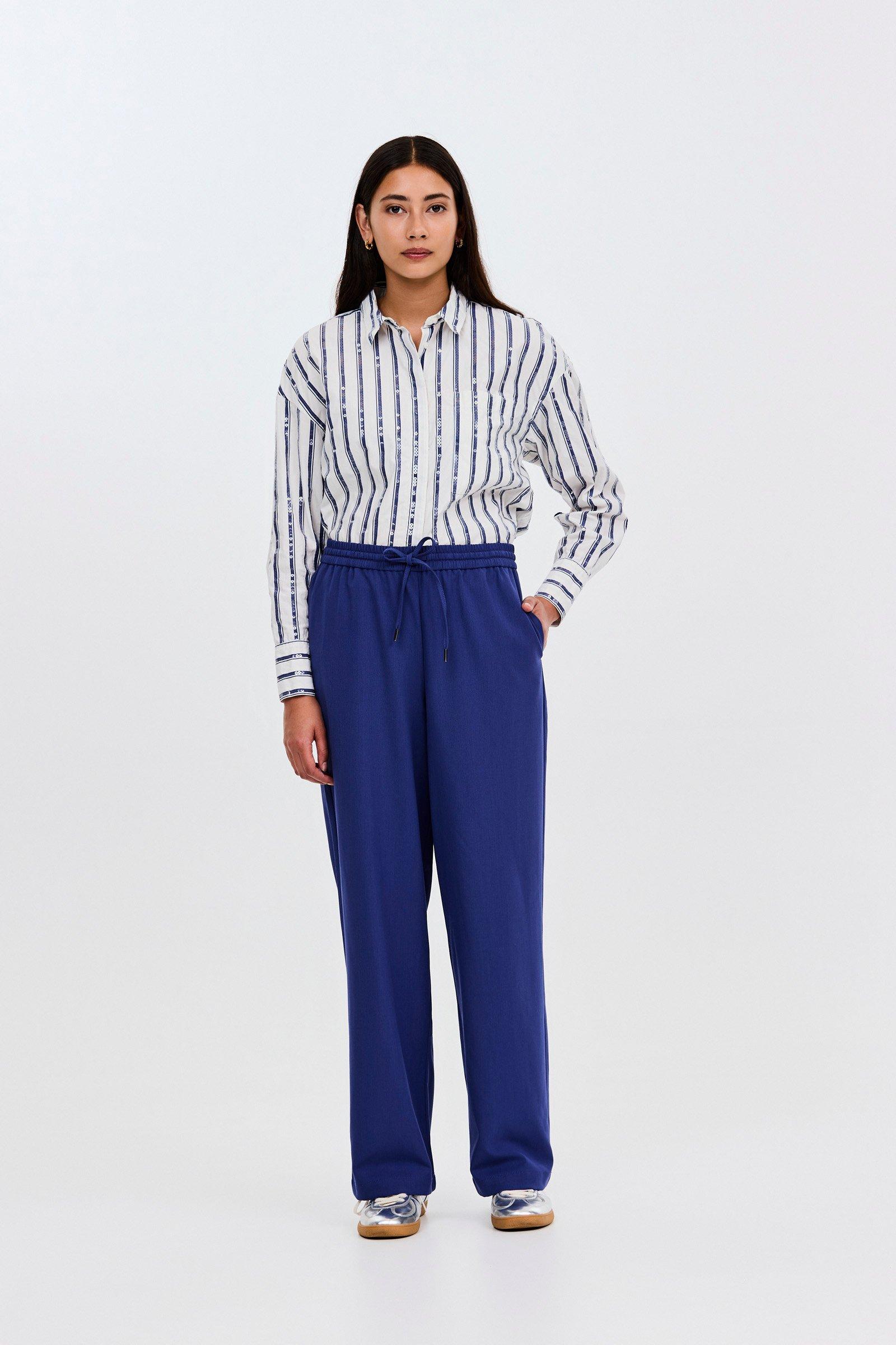 CKS - TOBY - lange broek - donkerblauw