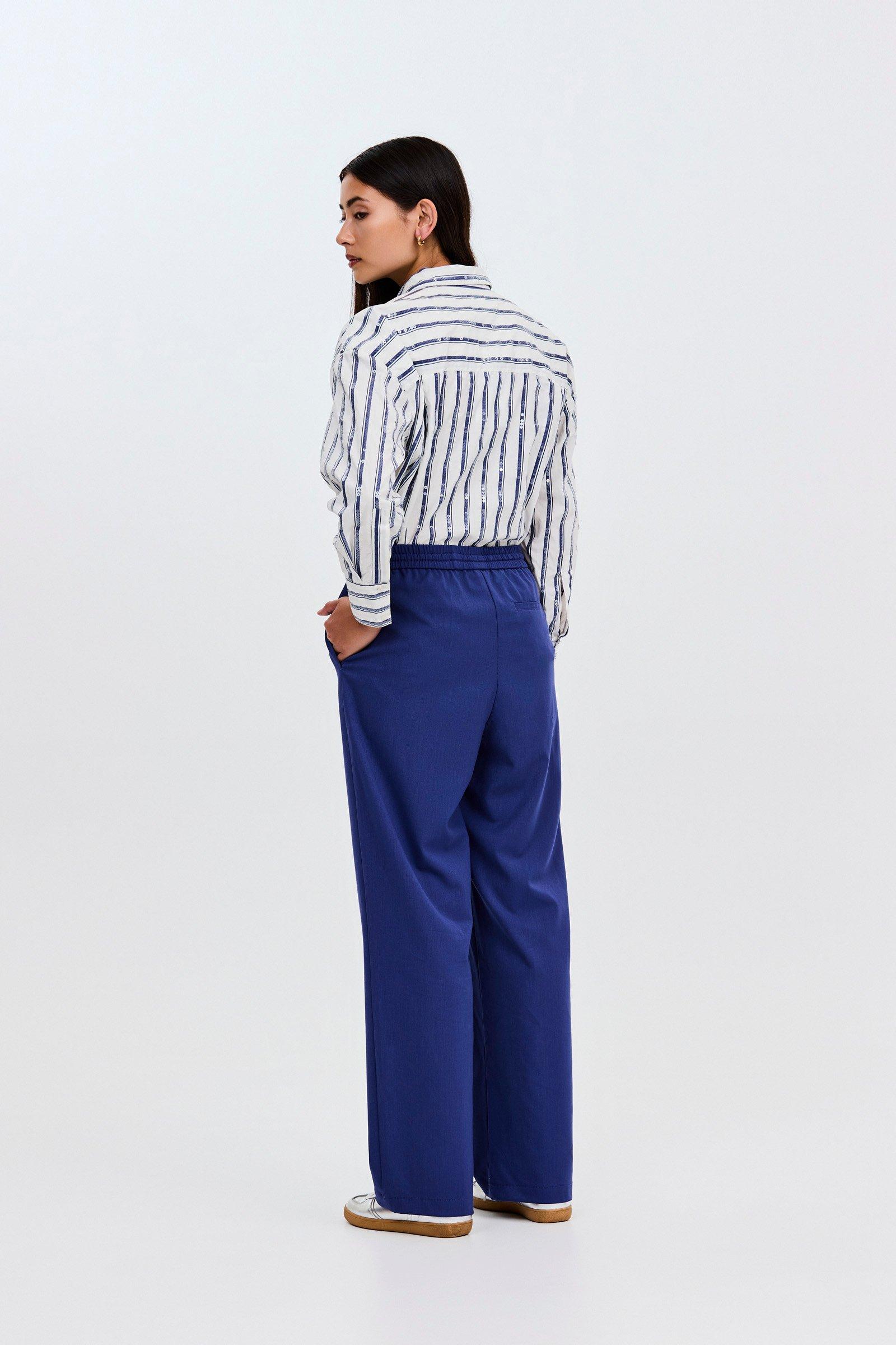 CKS - TOBY - lange broek - donkerblauw
