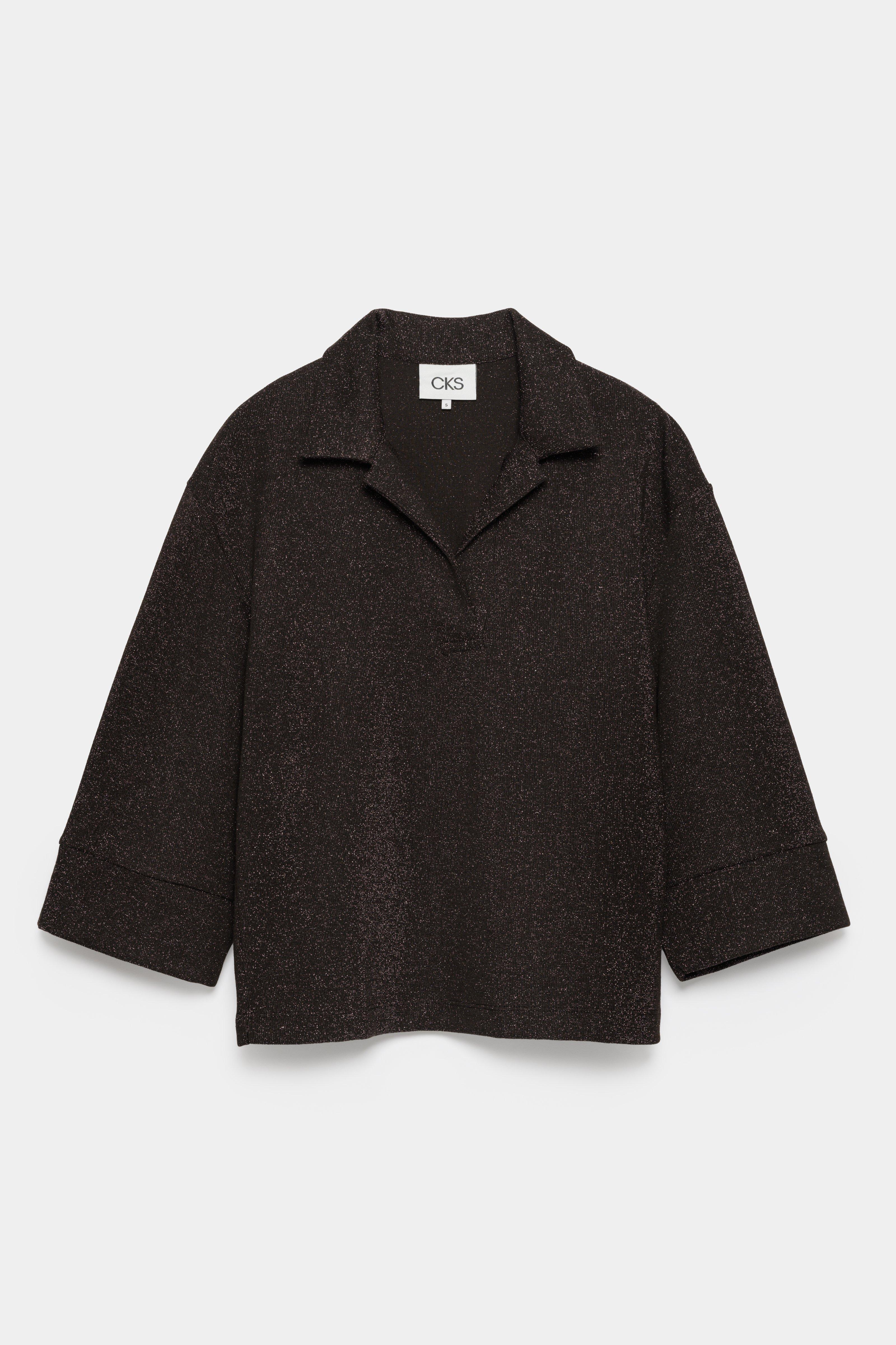 CKS - SWOLA - blouse long sleeves - dark brown