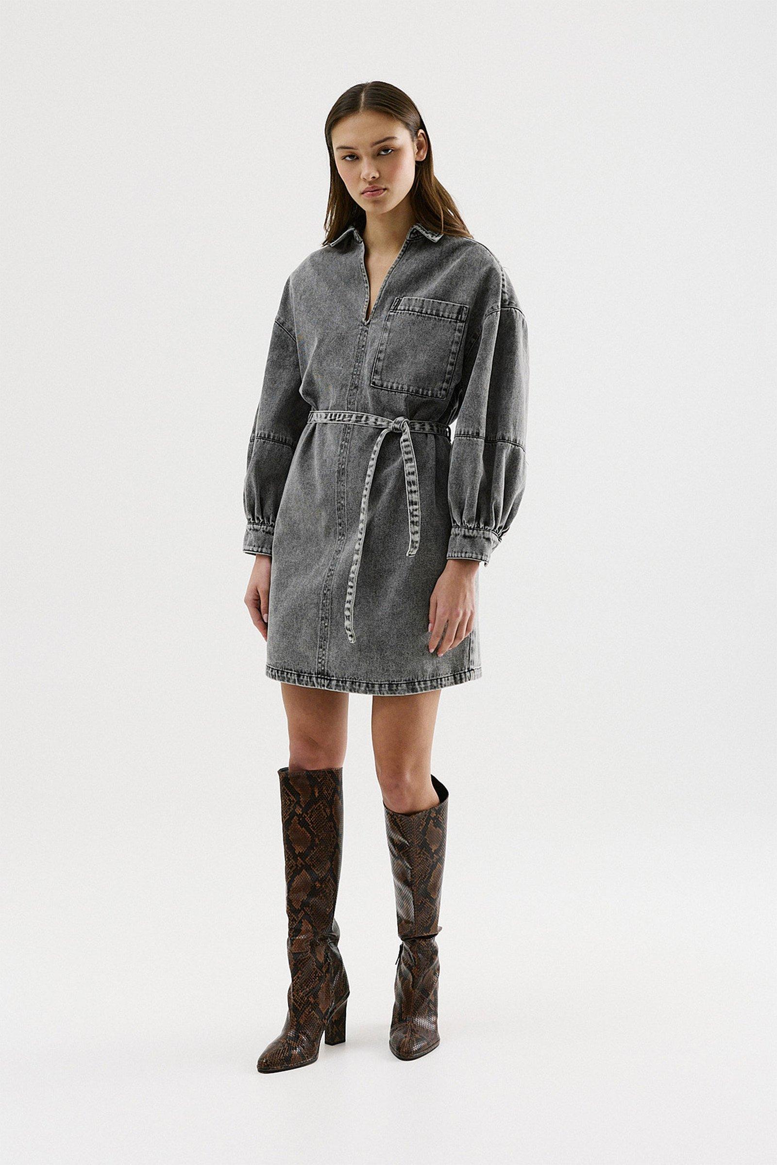 CKS - DOW - robe courte - gris fonc&eacute;