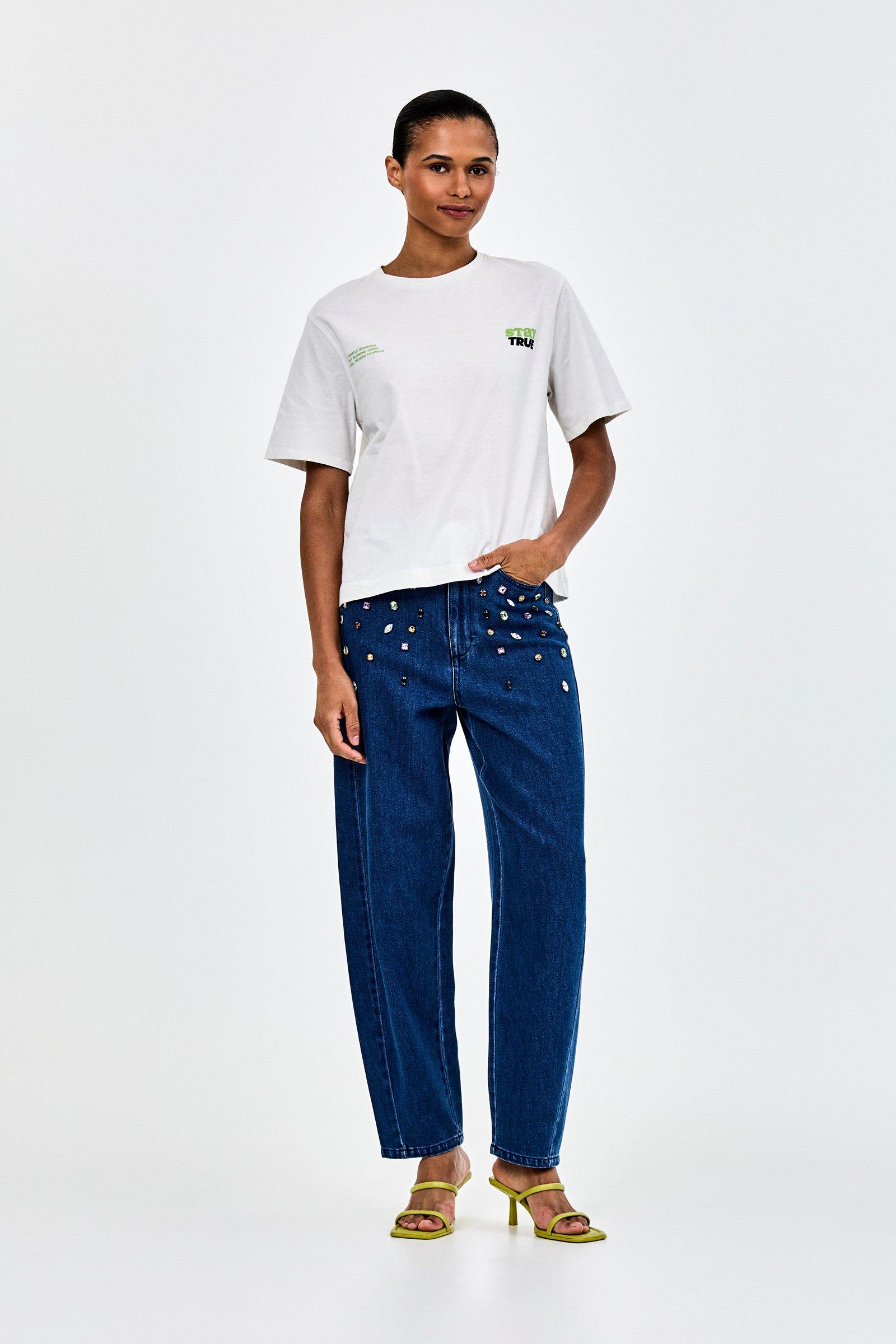 CKS - SARIA - T-Shirt Kurzarm - white light