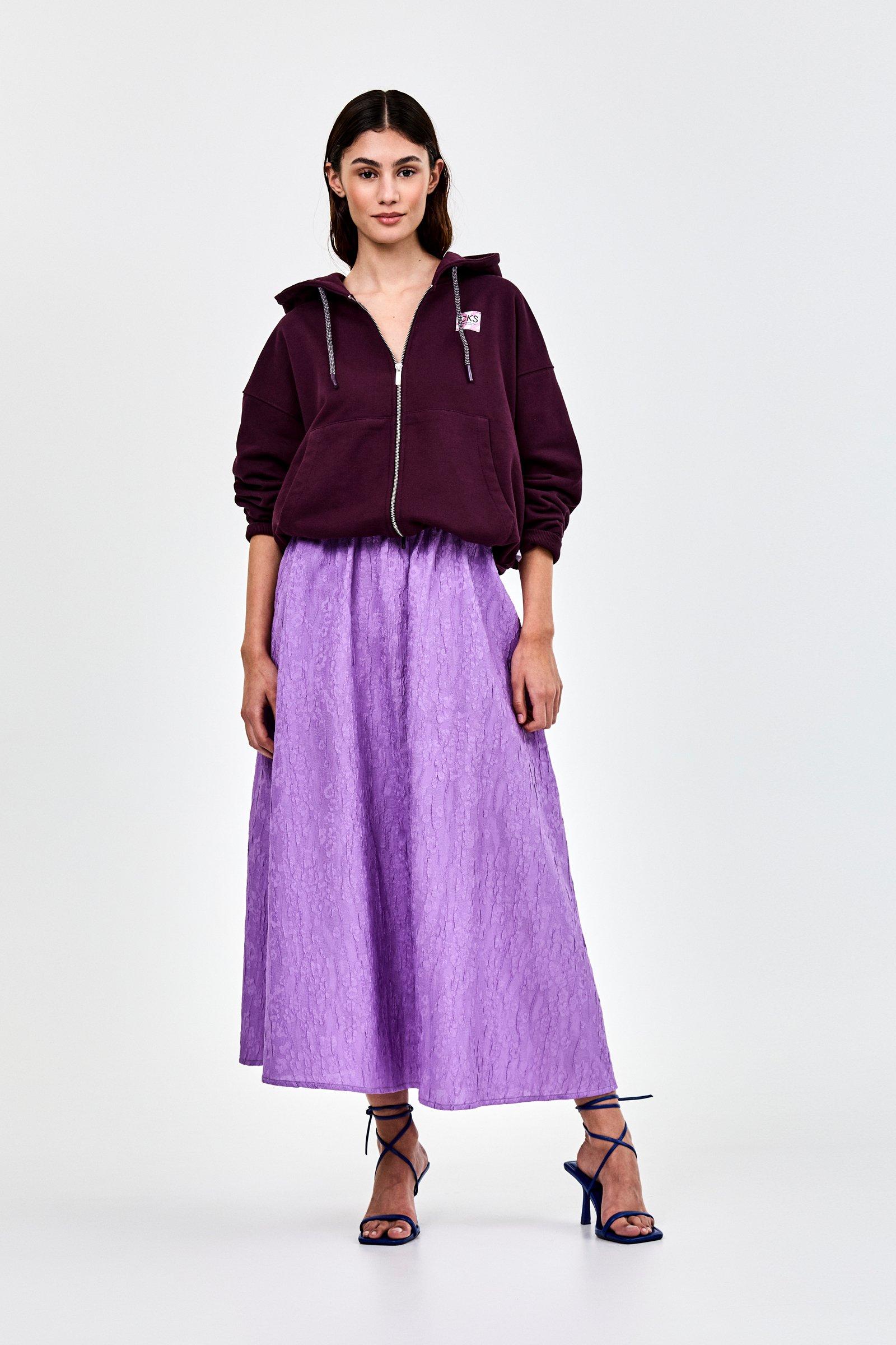 CKS - SKALLIENO - jupe longue - lilas