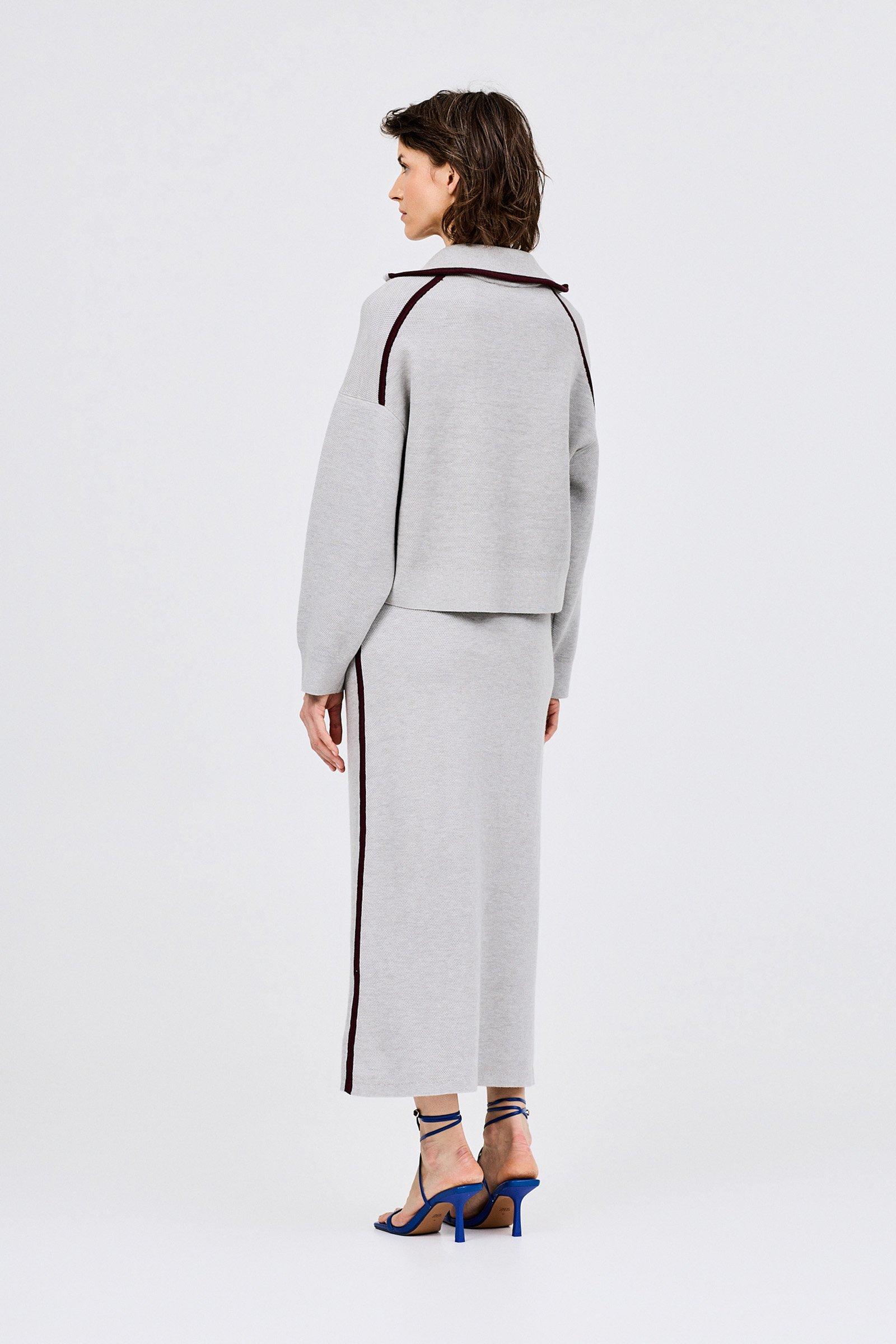 CKS - SKIRTA - long skirt - grey