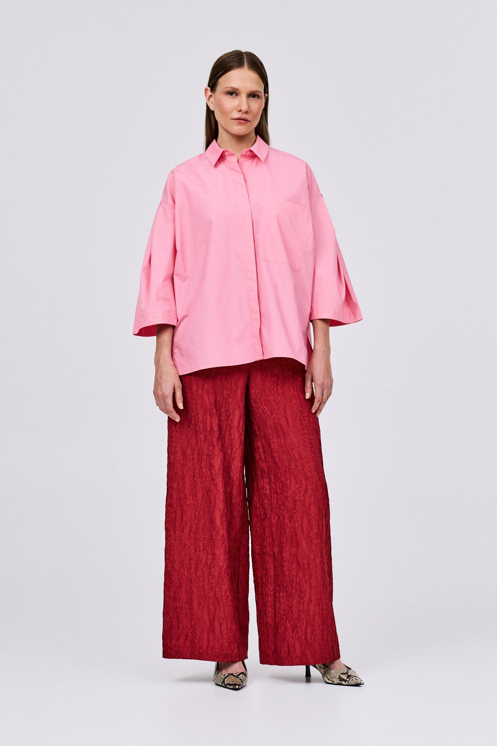 CKS - SHOMPET - blouse short sleeves - bright pink