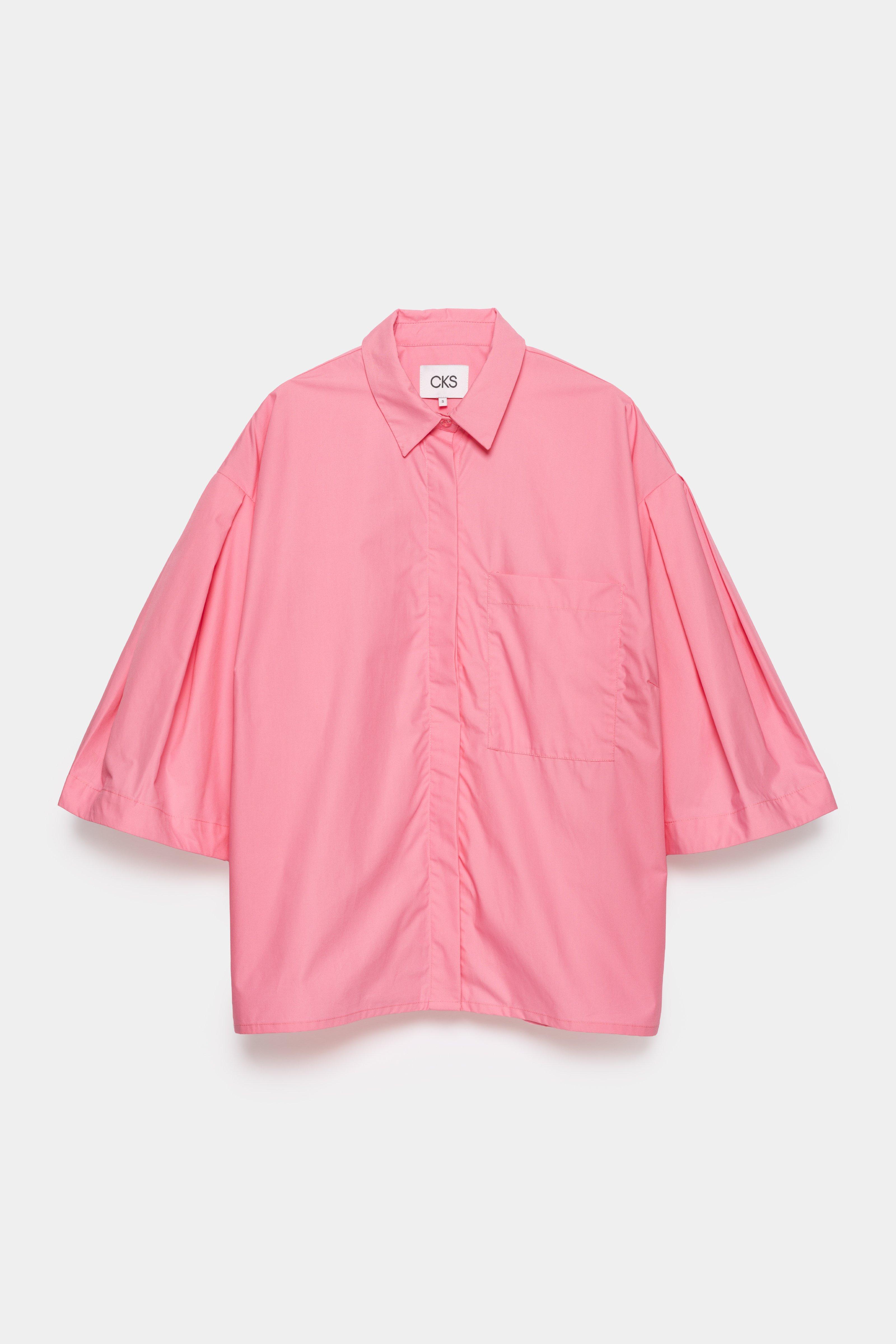 CKS - SHOMPET - blouse korte mouwen - felroze