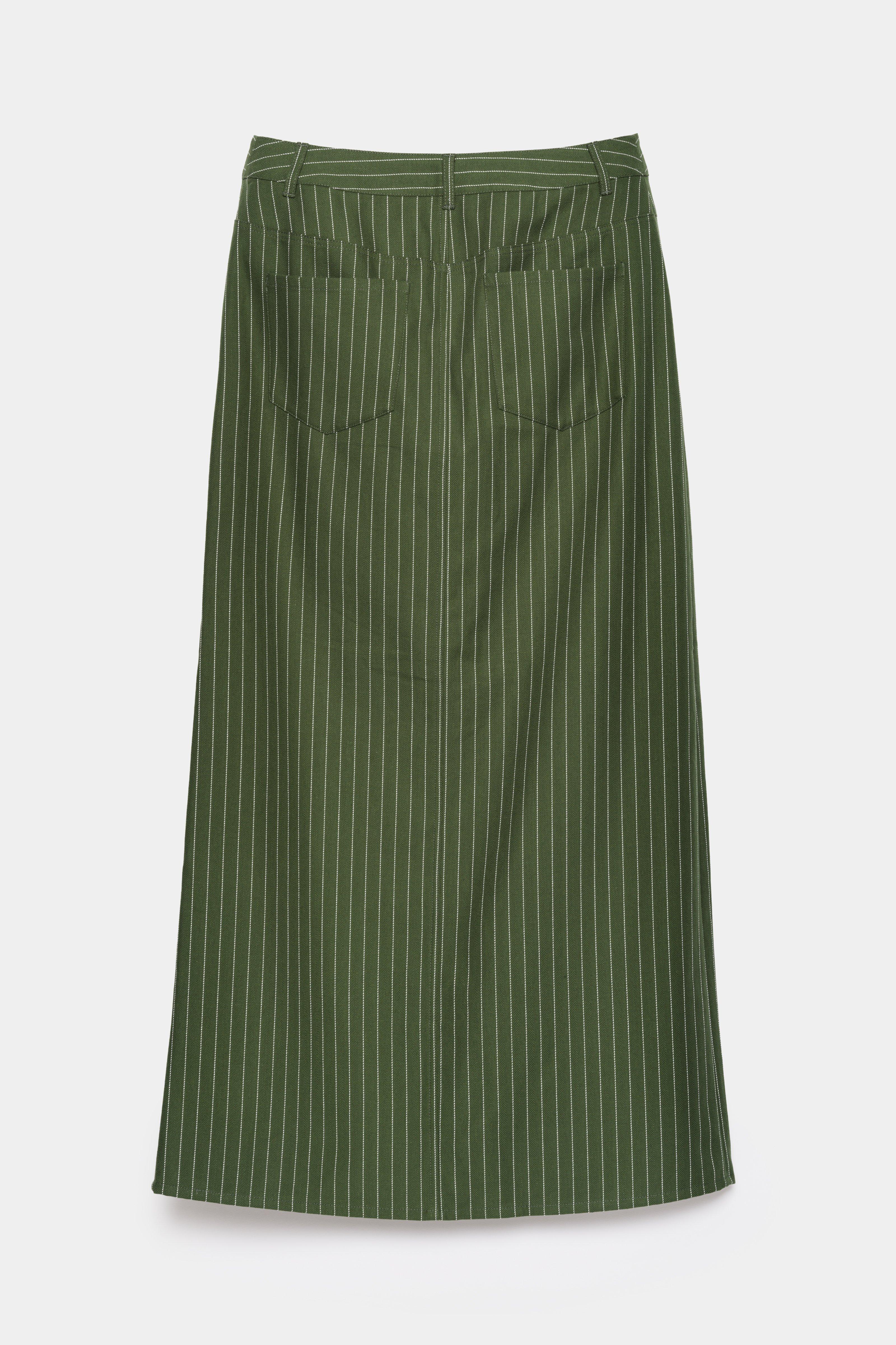 CKS - SKETCHY - long skirt - dark green
