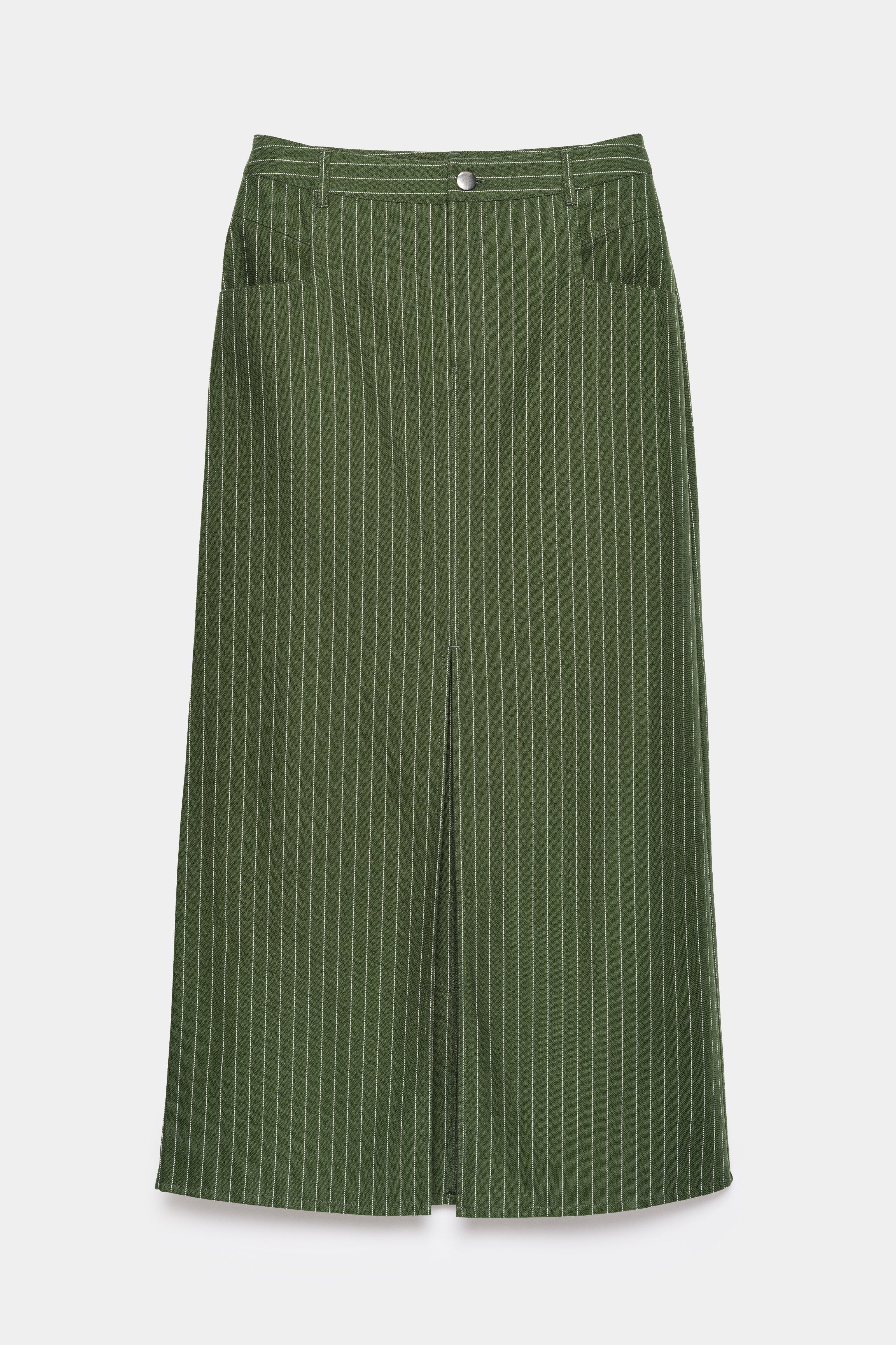 CKS - SKETCHY - lange rok - khaki