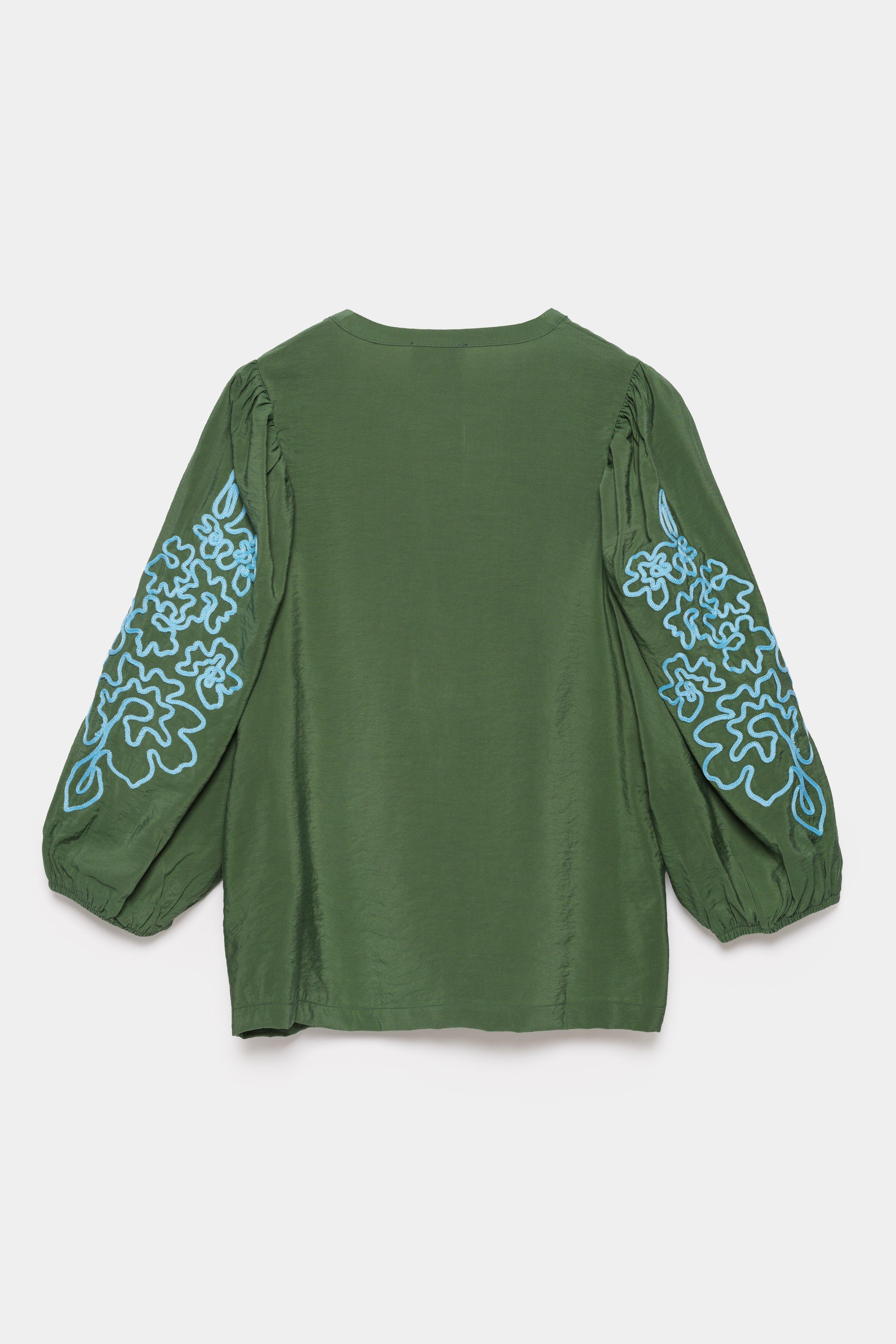 CKS - BULANI - blouse short sleeves - dark green