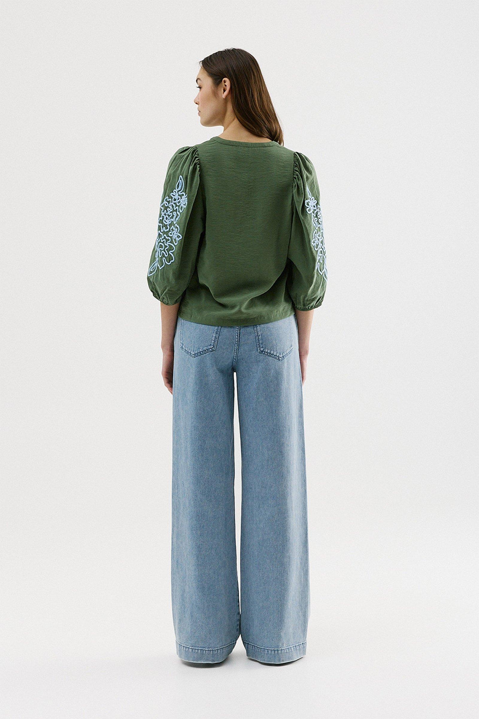 CKS - BULANI - chemisier &agrave; manches courtes - khaki