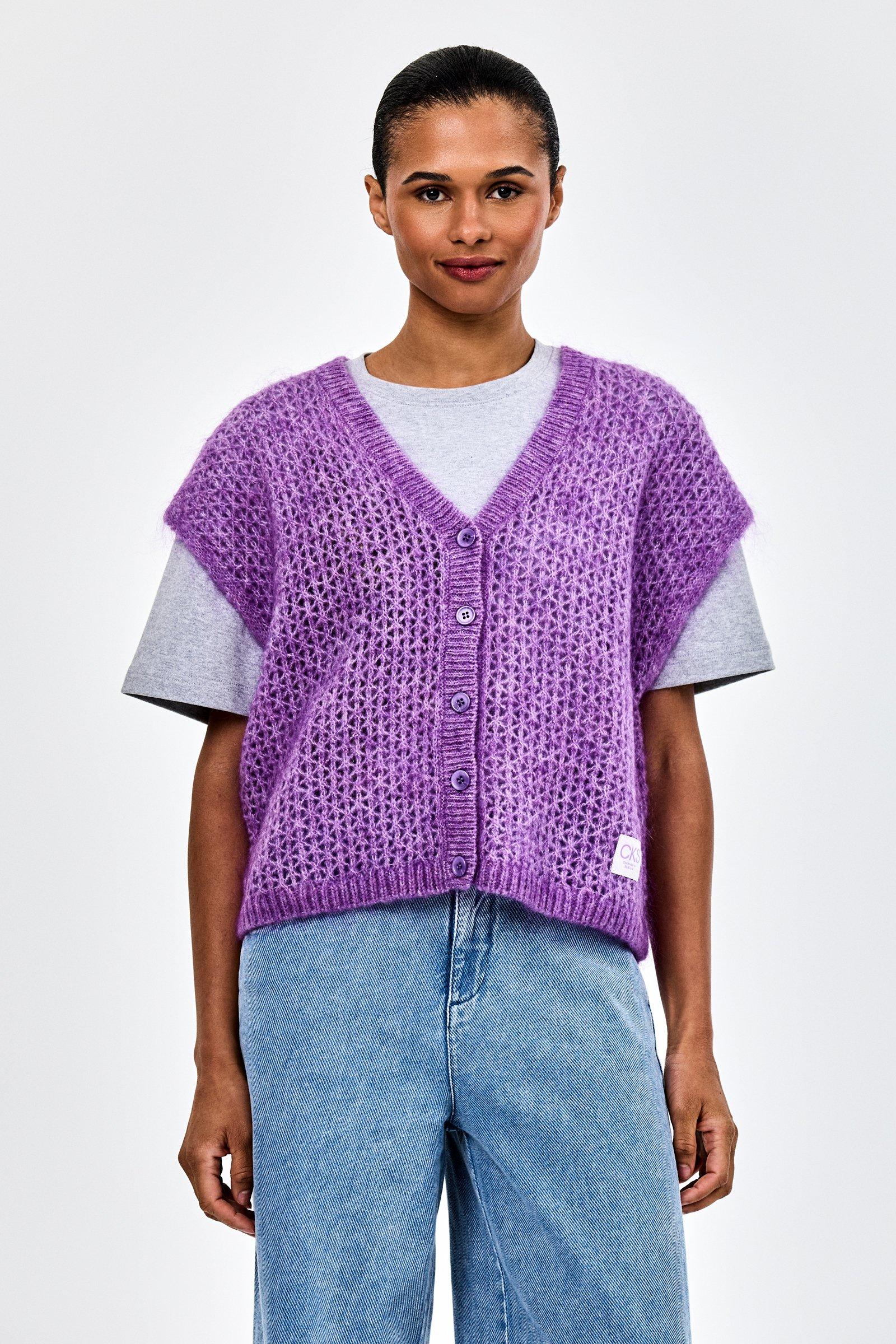 CKS - CEBES - Strickjacke - Fliederfarben