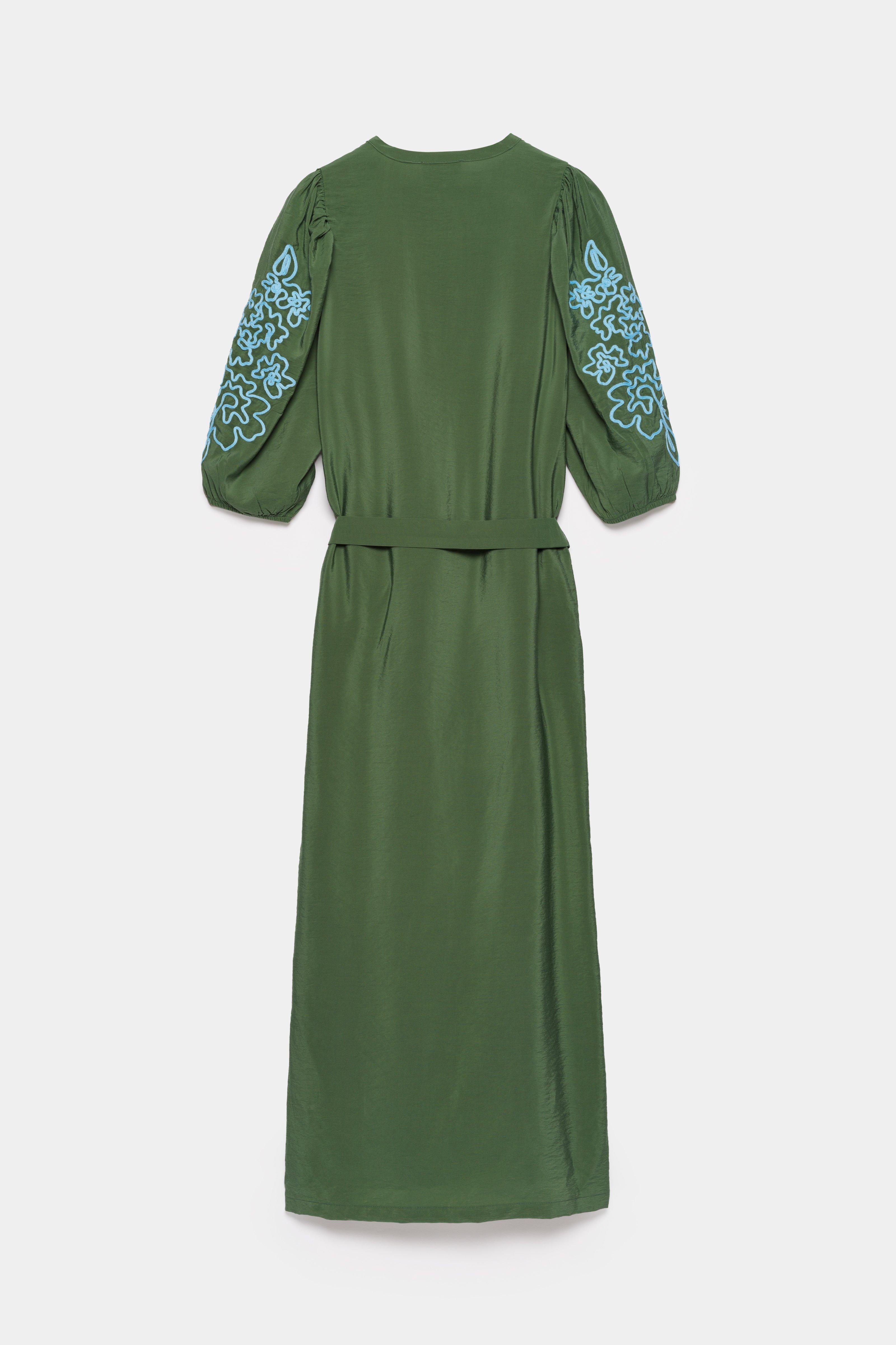 CKS - DULANI - robe midi - khaki