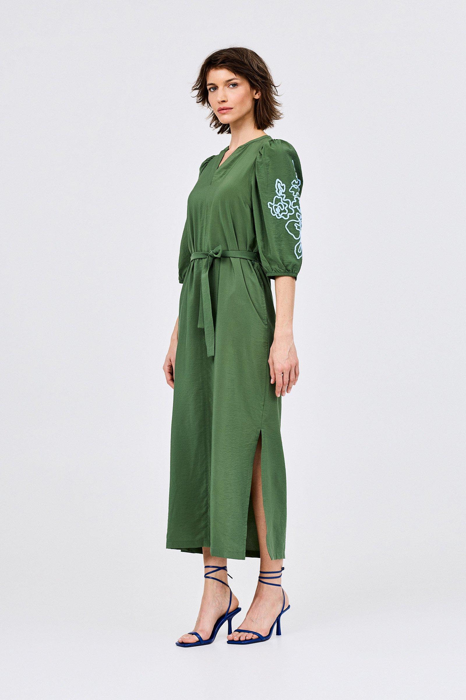 CKS - DULANI - midi jurk - khaki