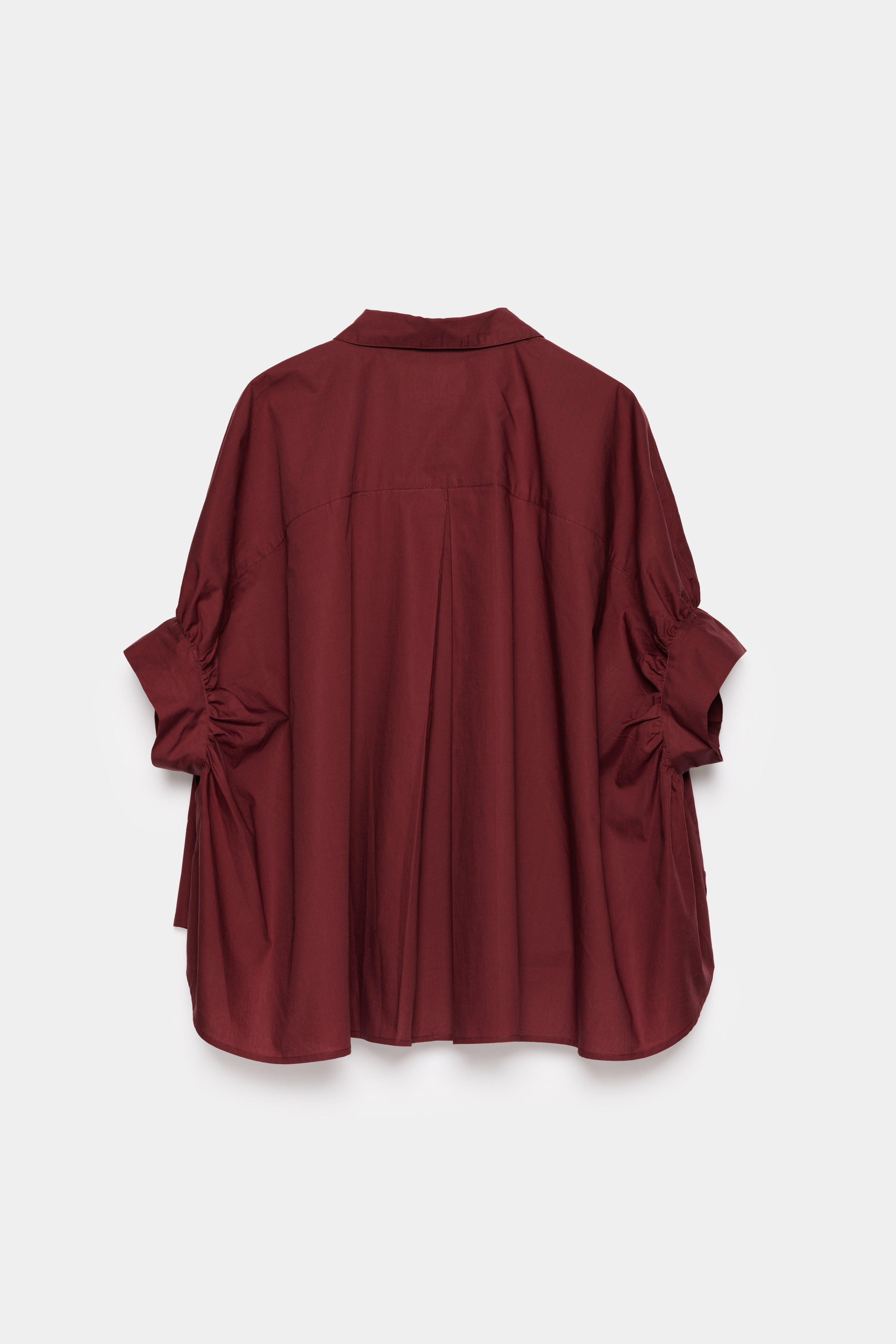 CKS - SAPE - blouse short sleeves - burgundy