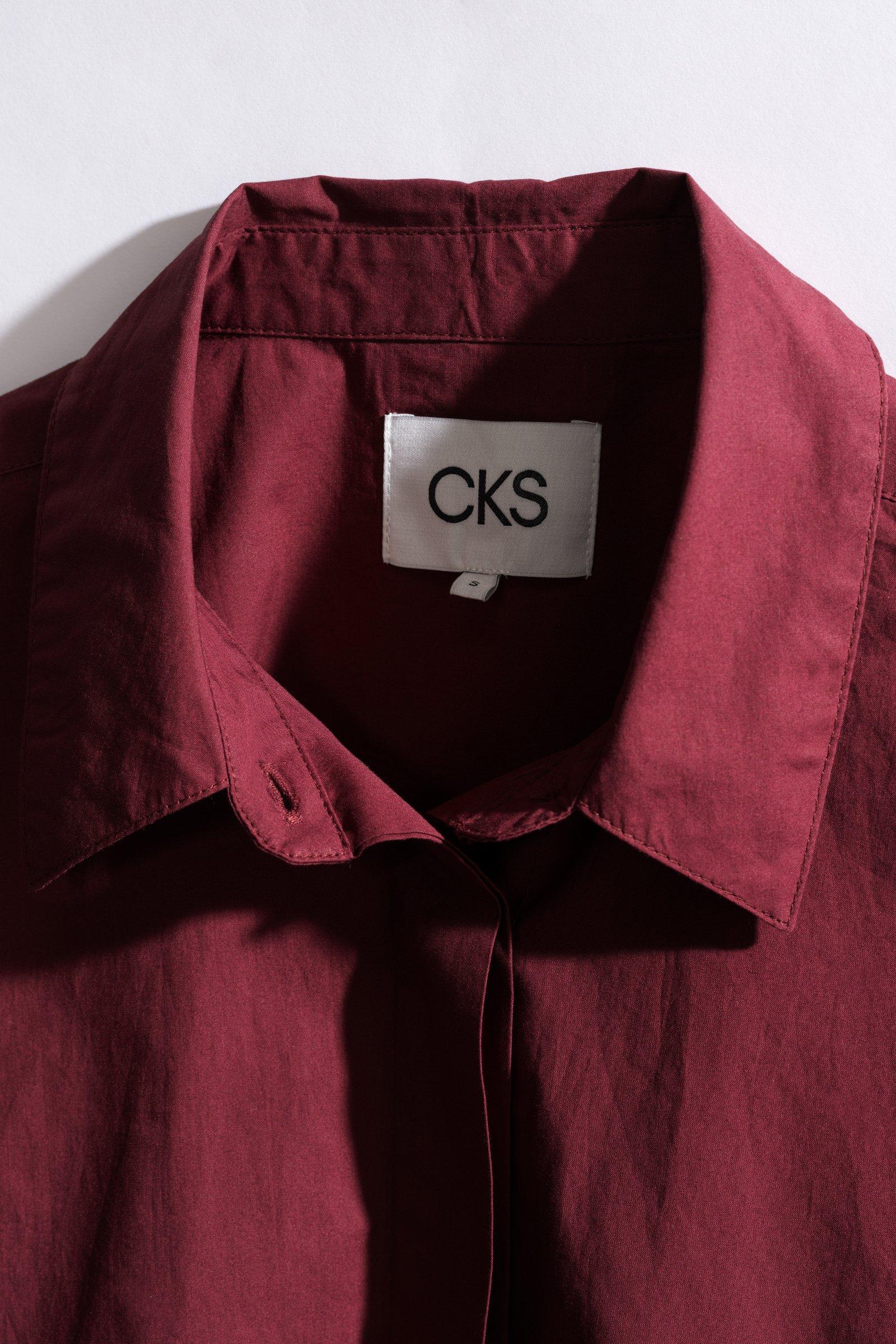 CKS - SAPE - blouse short sleeves - burgundy