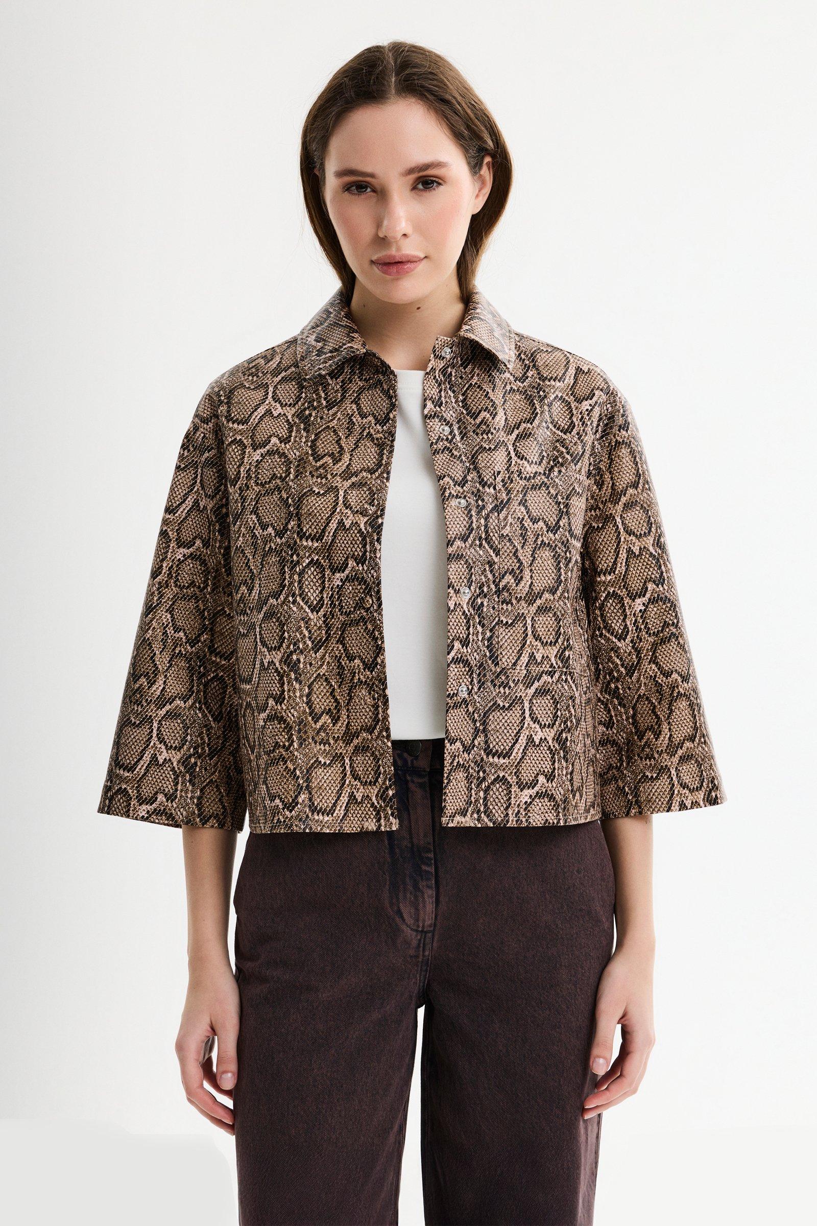 CKS - SELIE - blouse long sleeves - bright brown