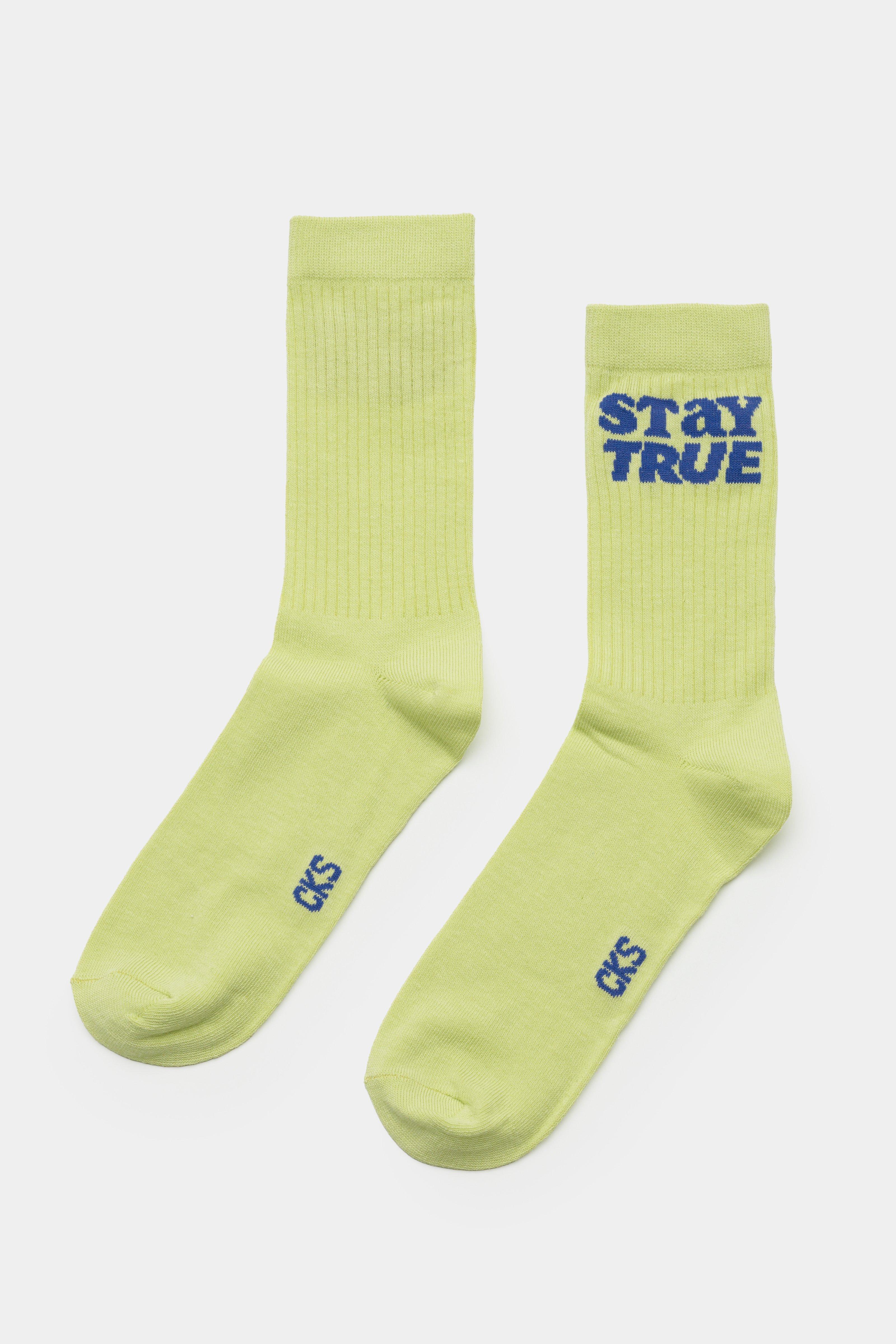 CKS - SOMS - socks - bright green