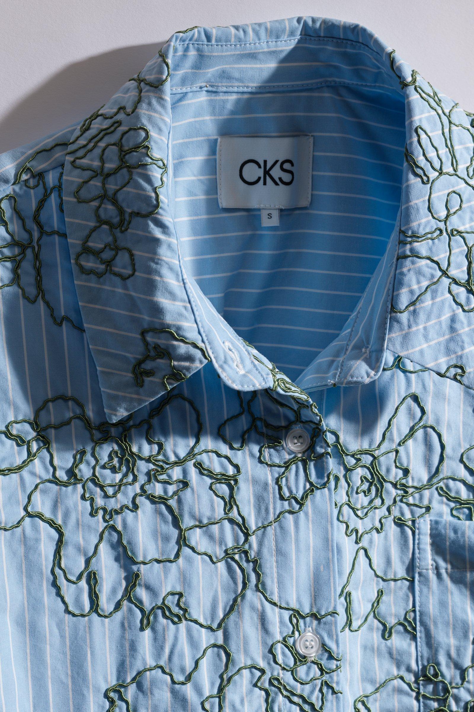 CKS - SURPRISES - blouse short sleeves - blue