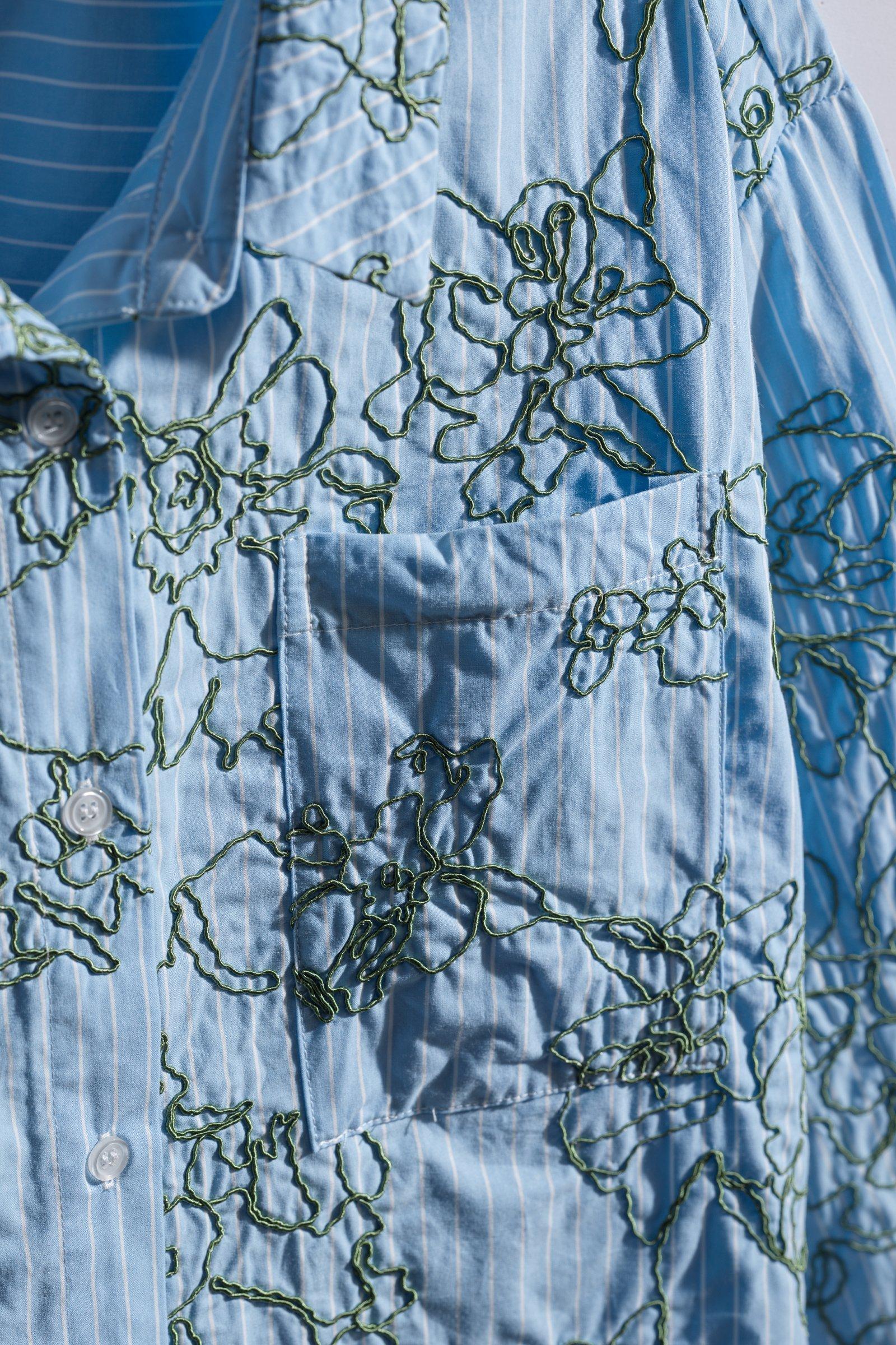 CKS - SURPRISES - Bluse Kurze &Auml;rmel - Blau