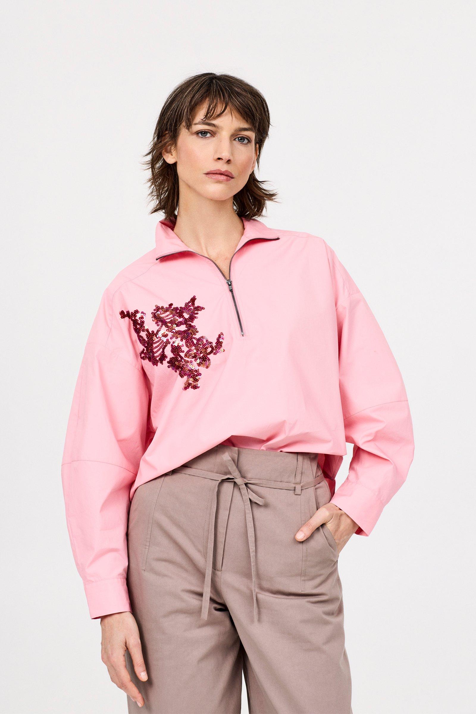 CKS - SILVA - short coat - bright pink