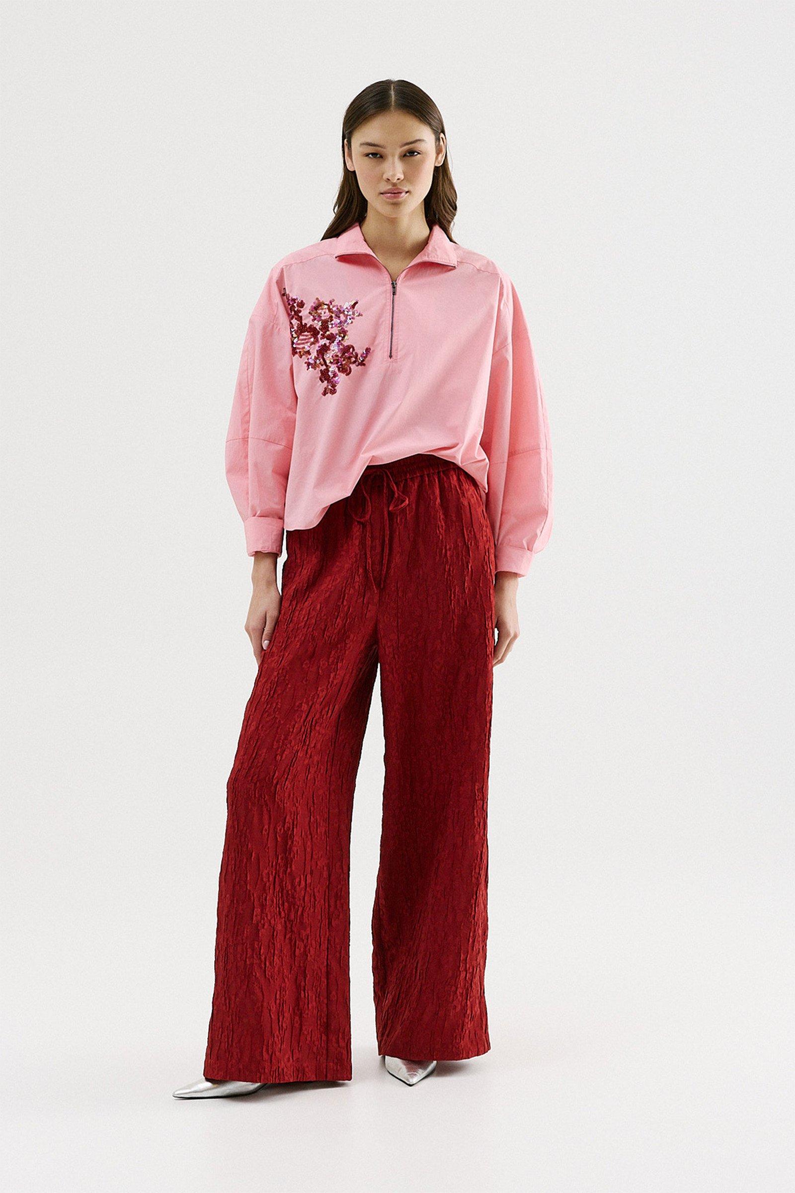 CKS - SILVA - blouse lange mouwen - intens roze