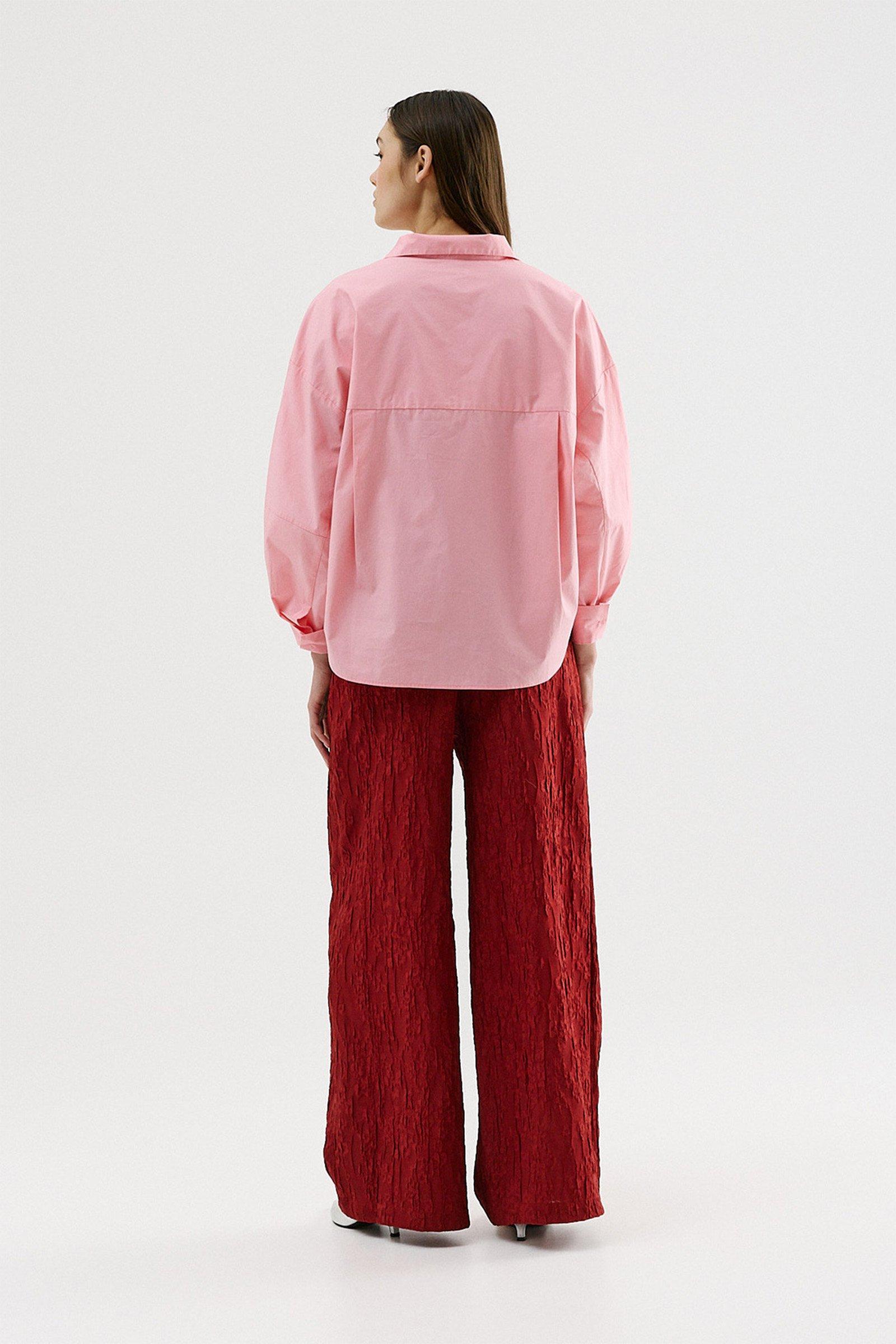 CKS - SILVA - blouse lange mouwen - intens roze