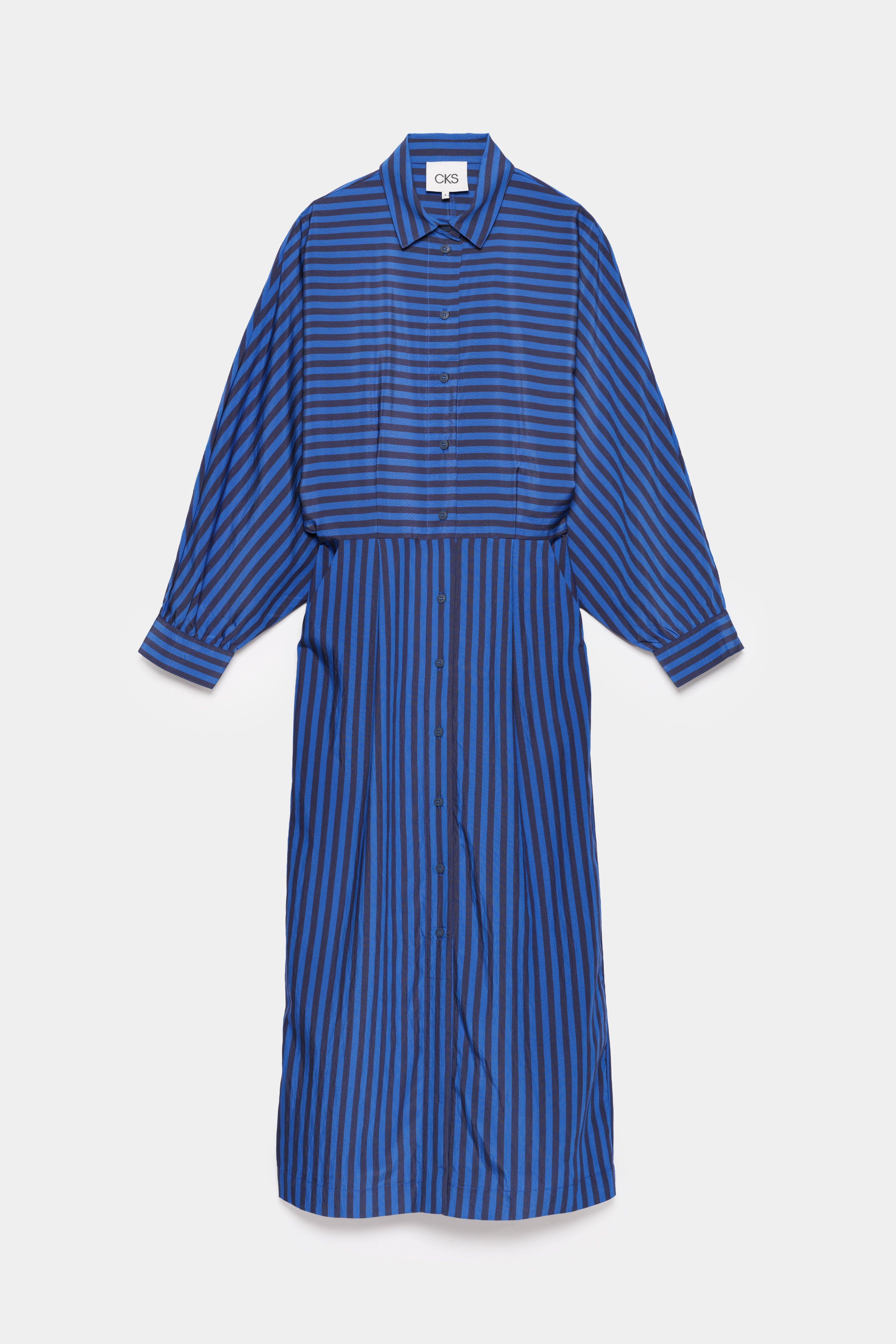 CKS - DELILAH - midi jurk - blauw