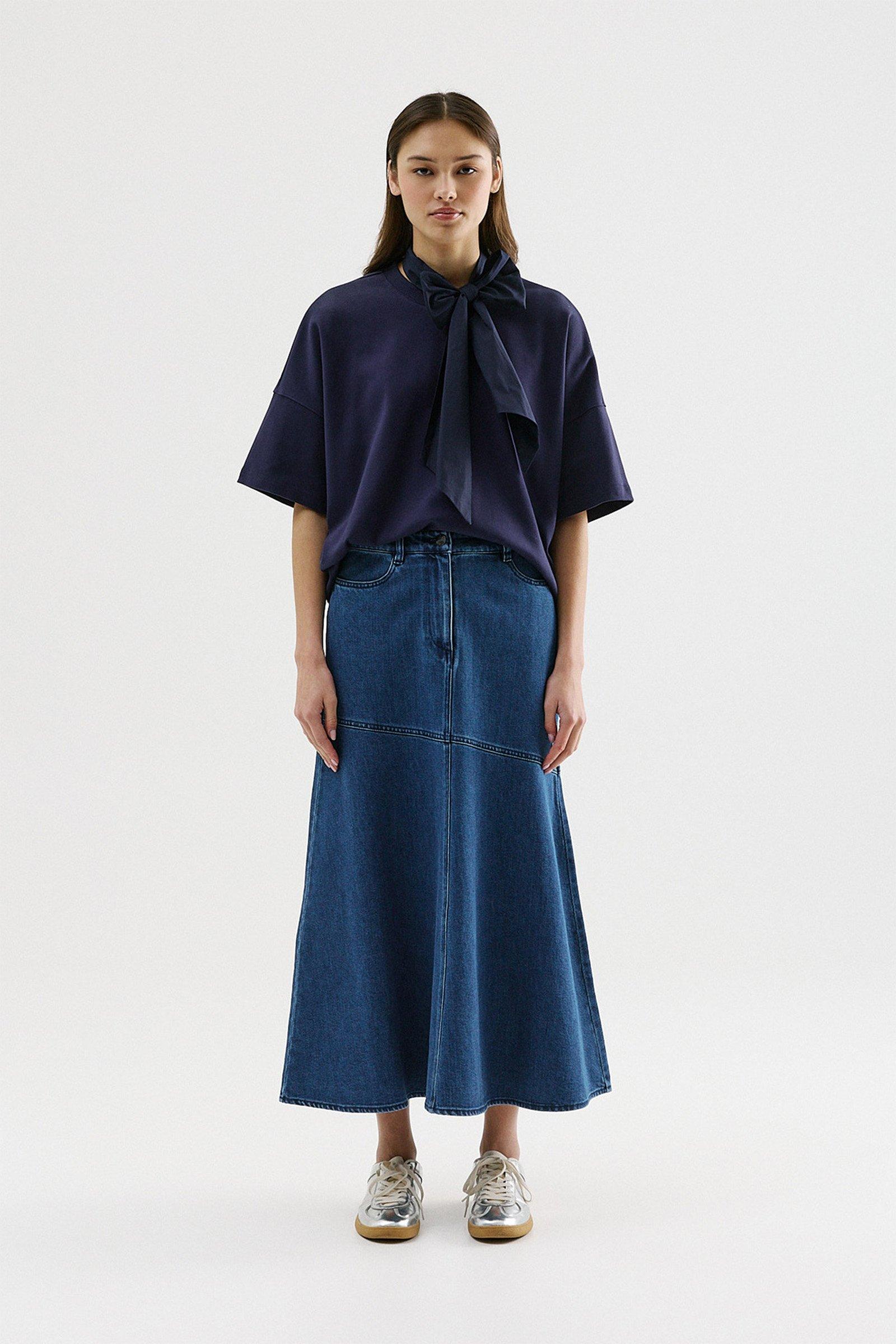 CKS - TIE - t-shirt &agrave; manches courtes - bleu fonc&eacute;