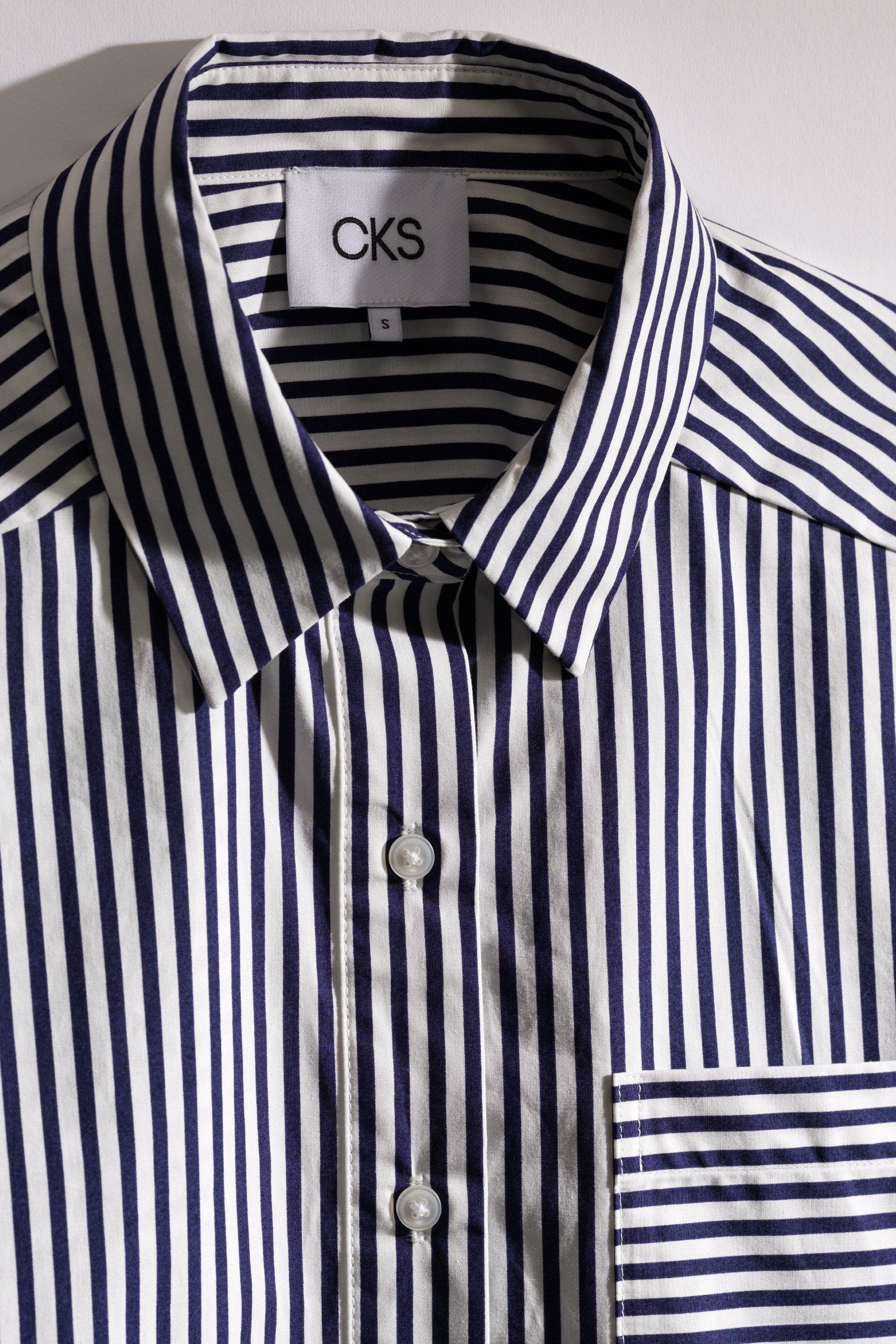 CKS - SHELMA - blouse korte mouwen - donkerblauw