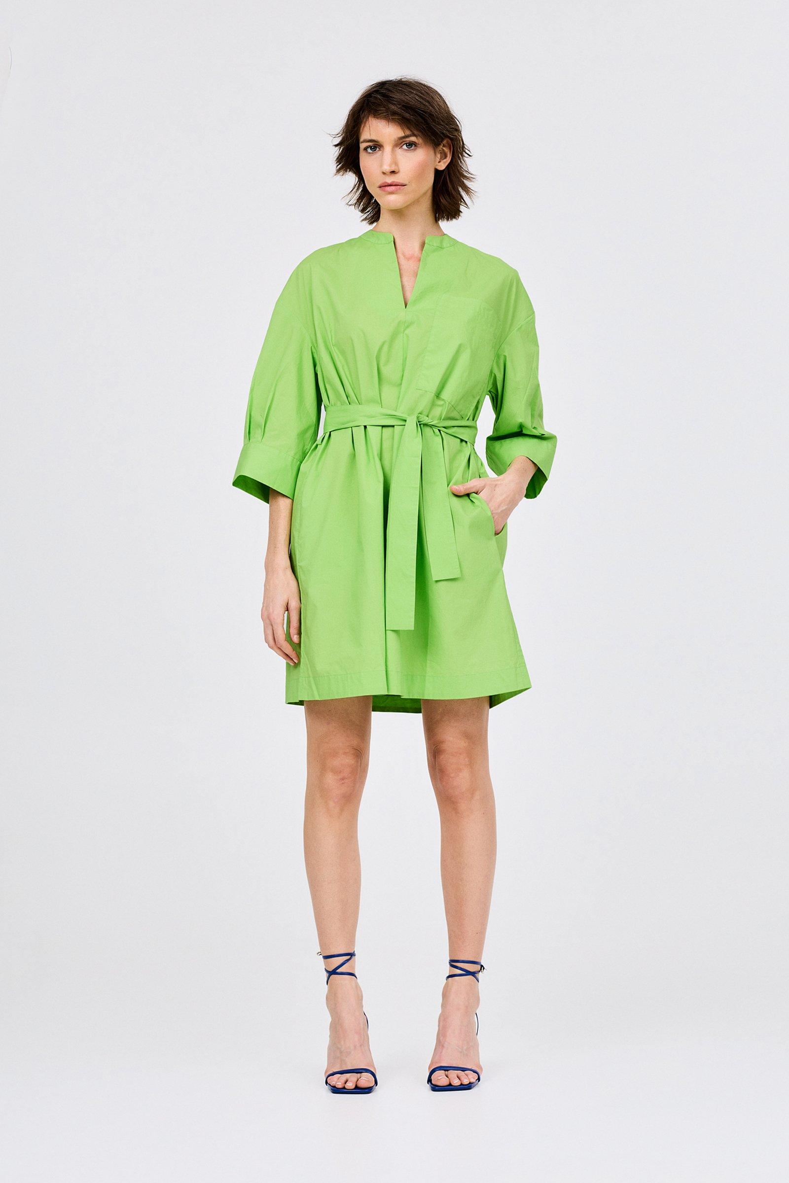 CKS - DREW - short dress - bright green