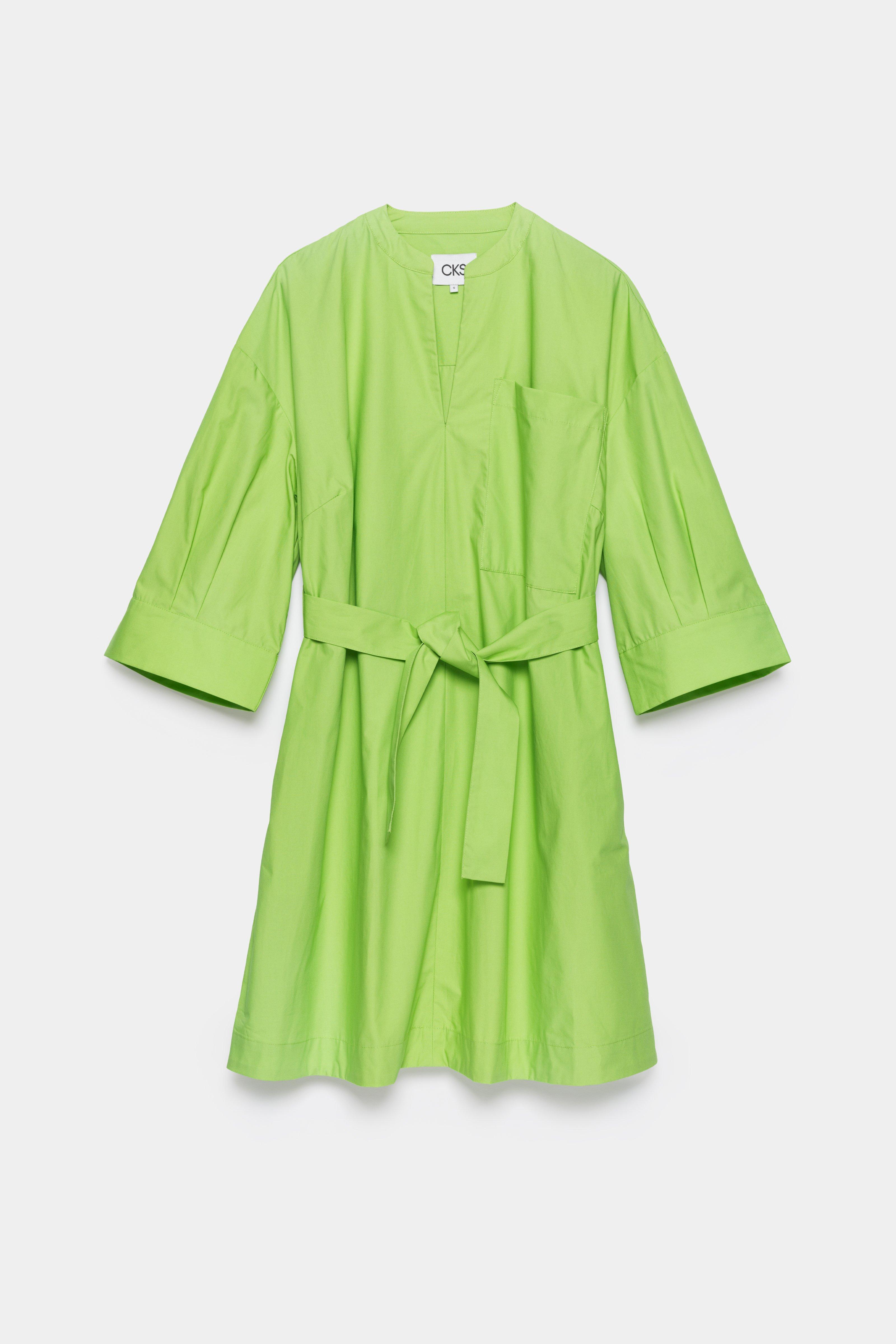 CKS - DREW - short dress - bright green