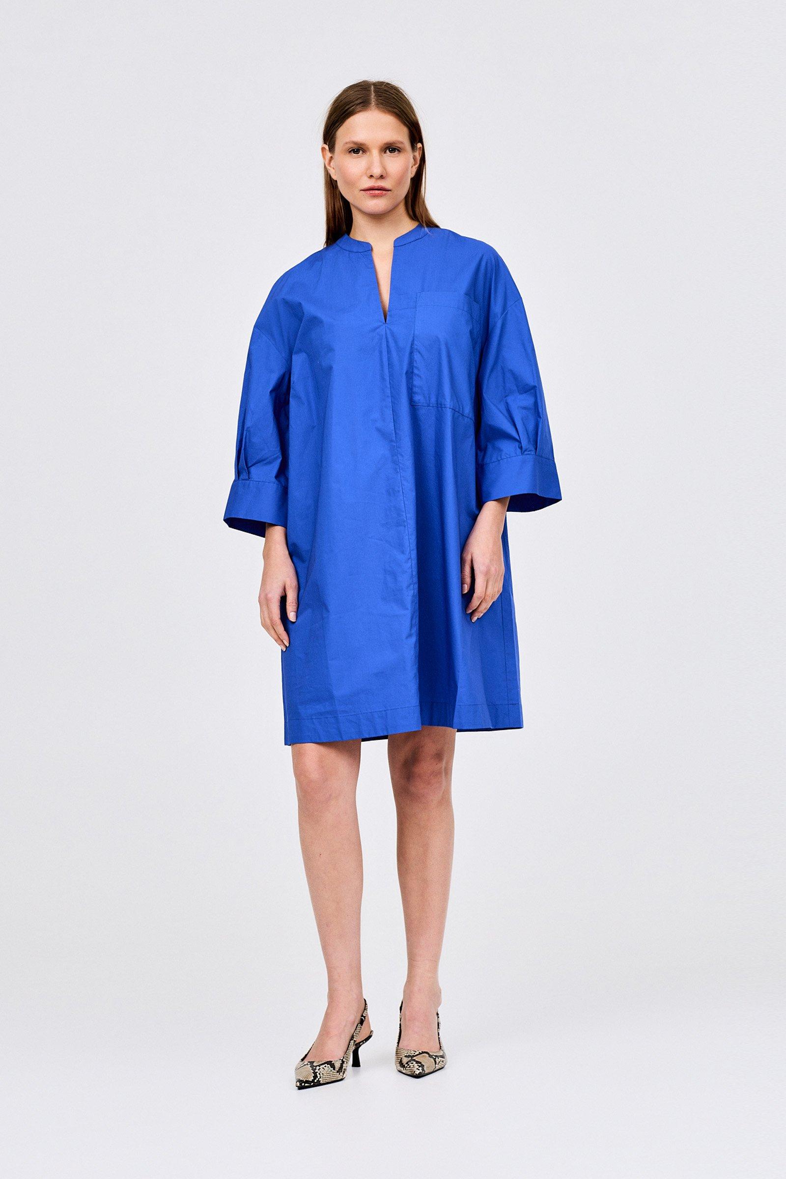 CKS - DREW - korte jurk - intens blauw