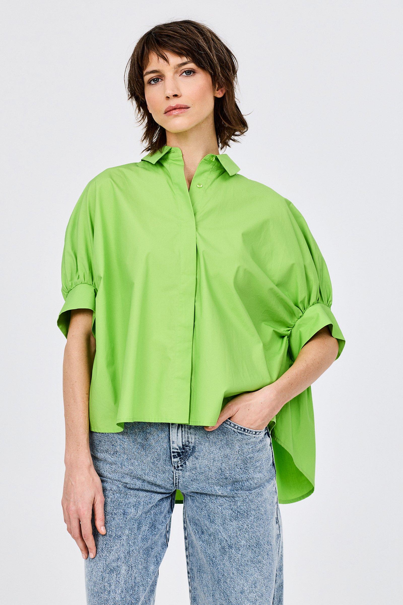 CKS - SAPE - blouse korte mouwen - felgroen