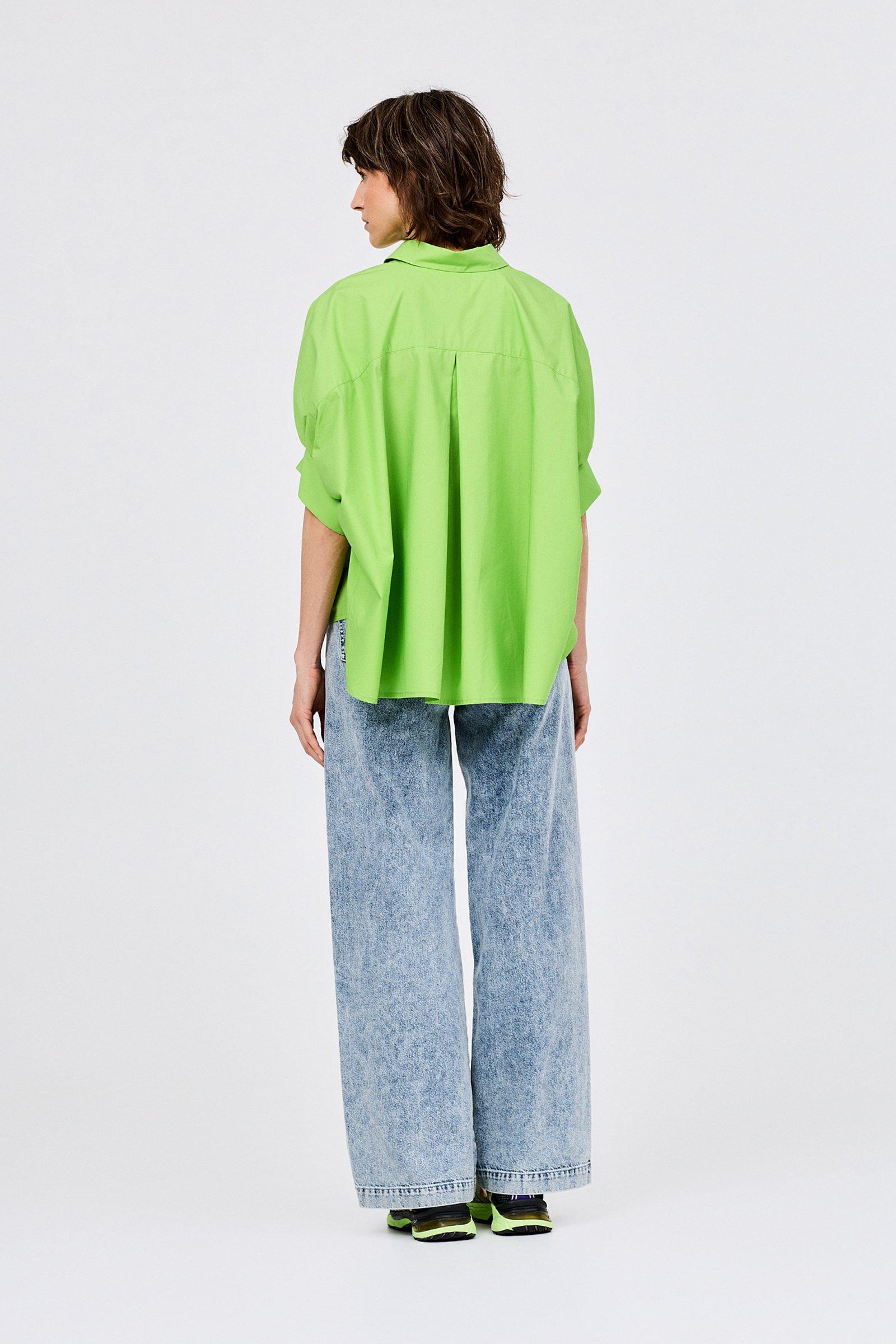 CKS - SAPE - blouse short sleeves - bright green