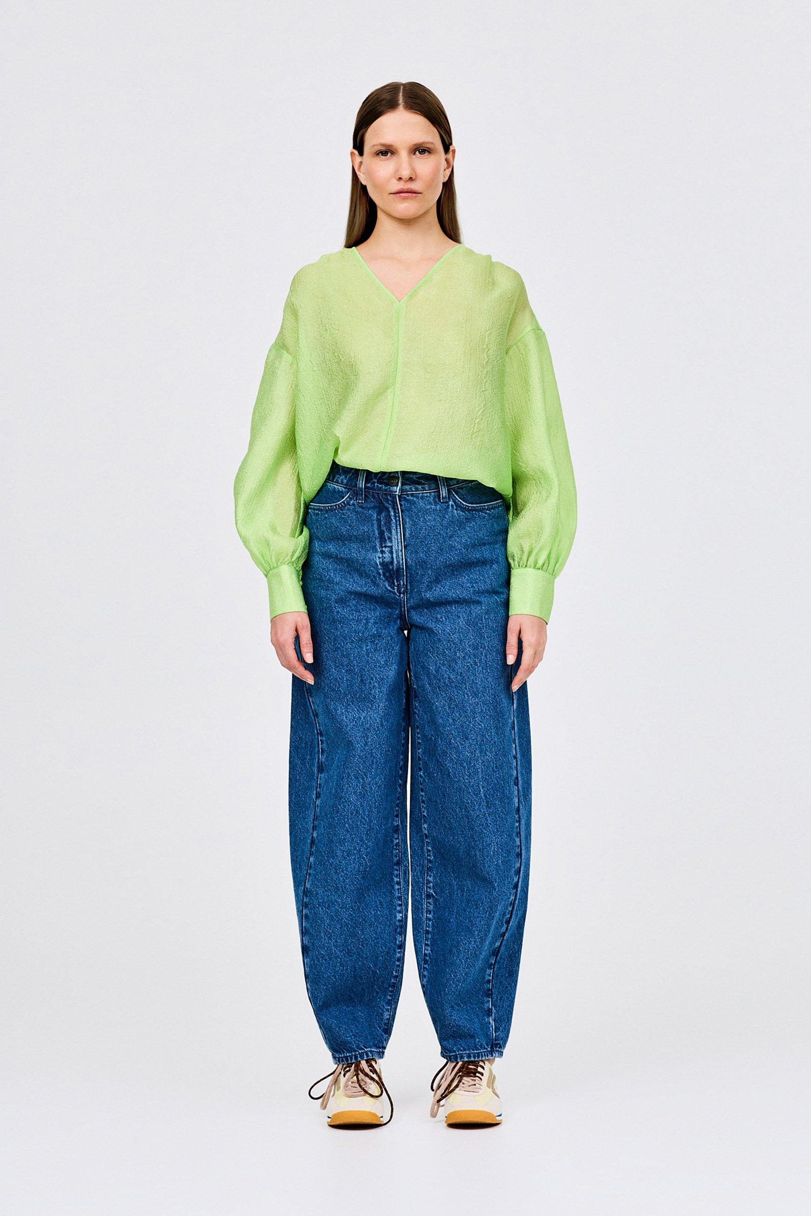 CKS - SOVIS - blouse korte mouwen - intens groen