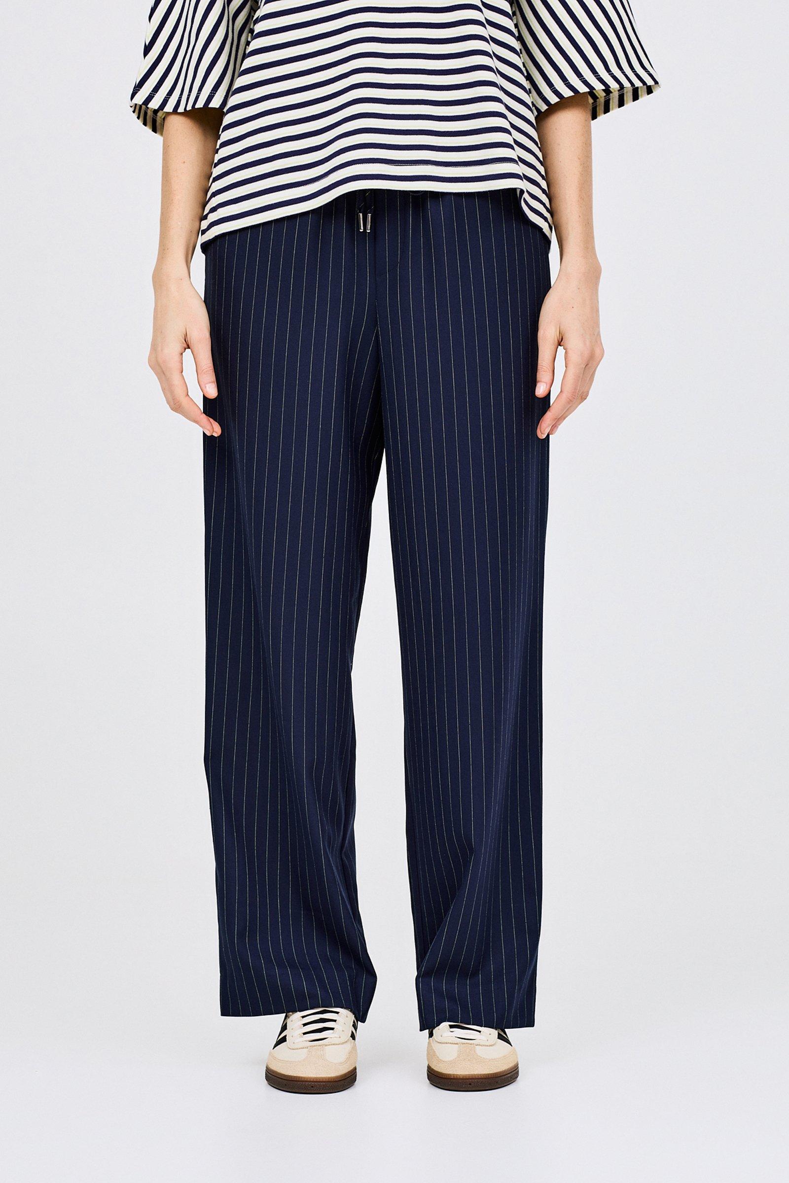 CKS - TOBISA - pantalon long - bleu fonc&eacute;