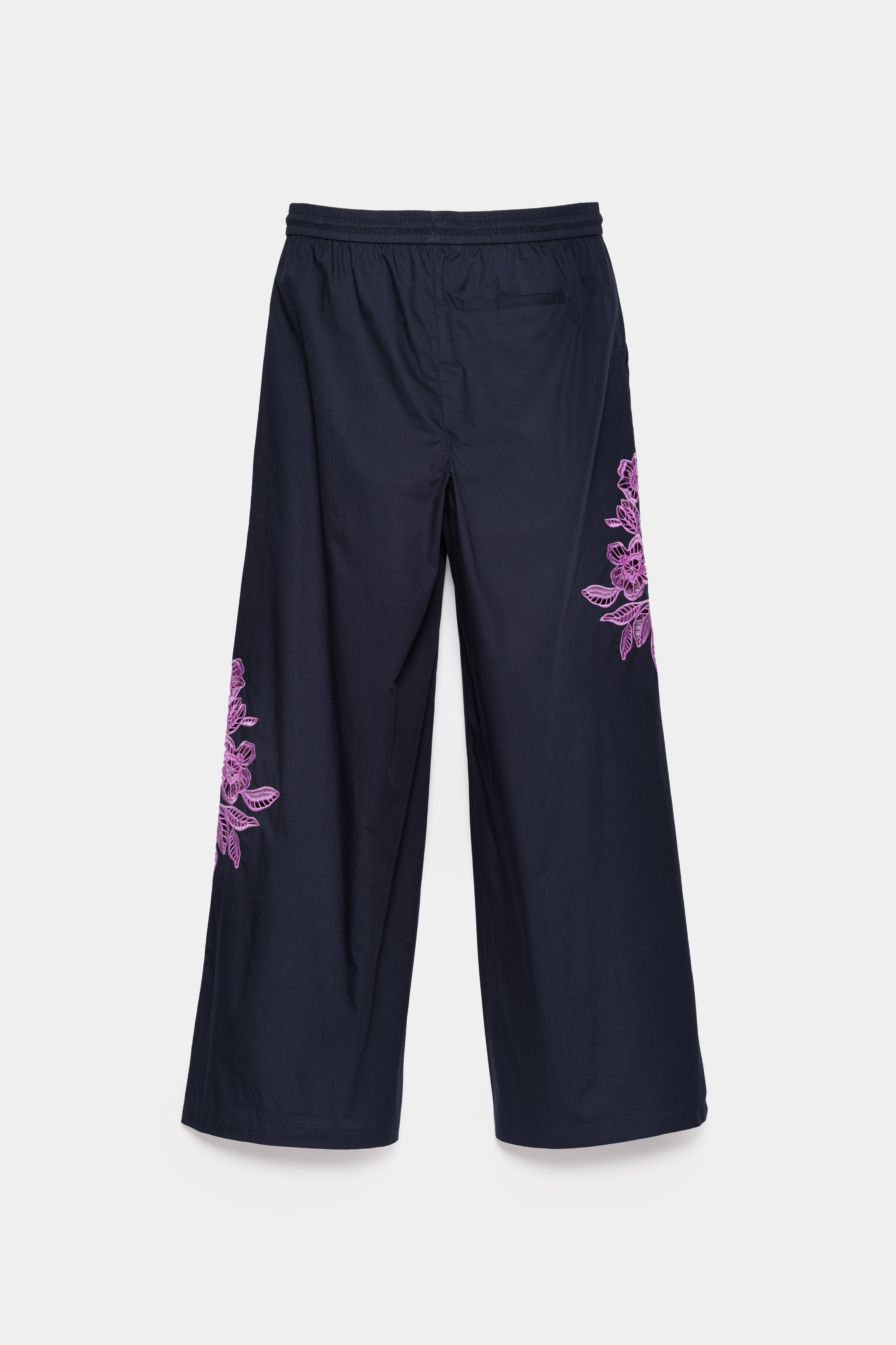 CKS - TOBYWIDE - pantalon long - bleu fonc&eacute;