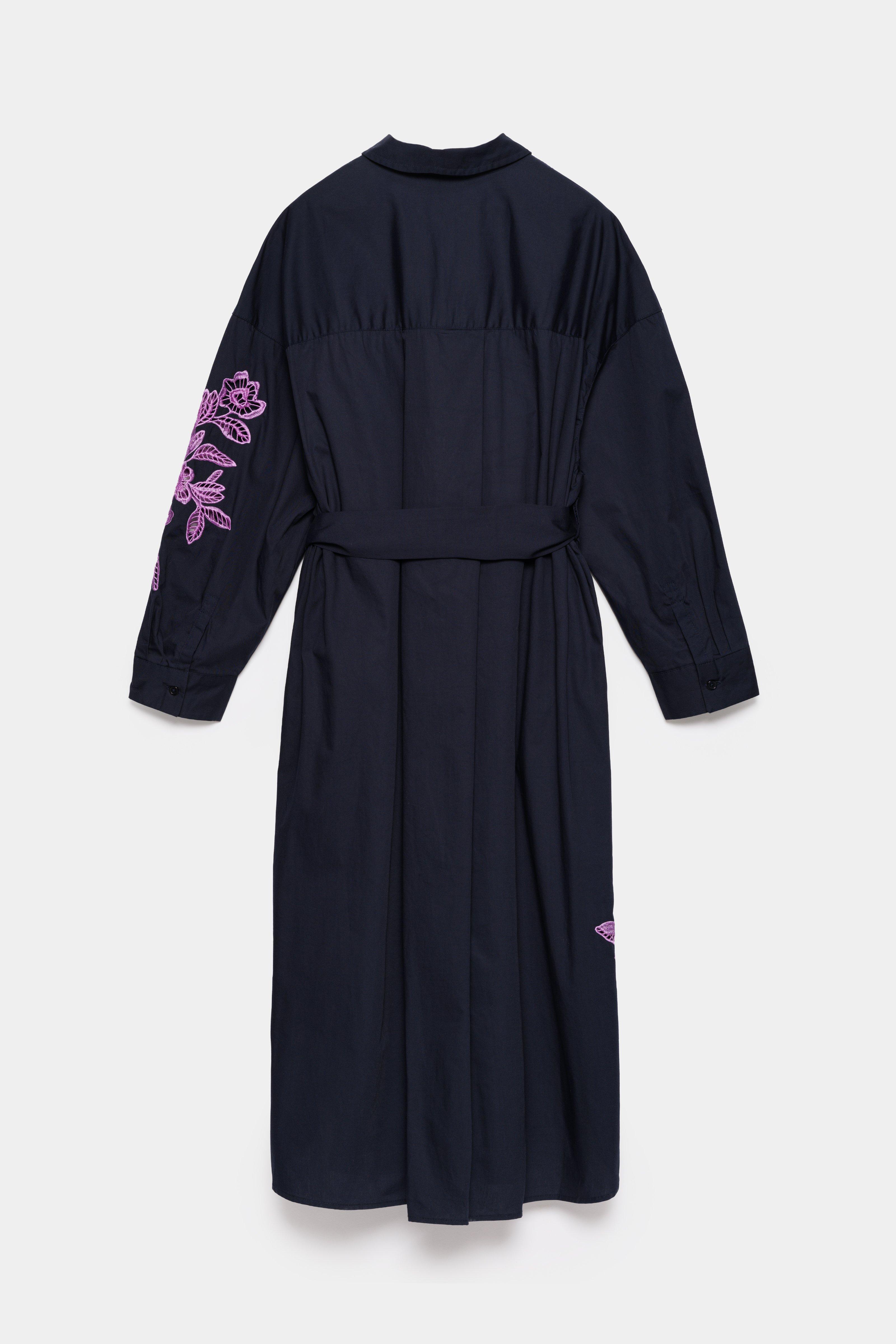 CKS - DANTO - lange jurk - donkerblauw