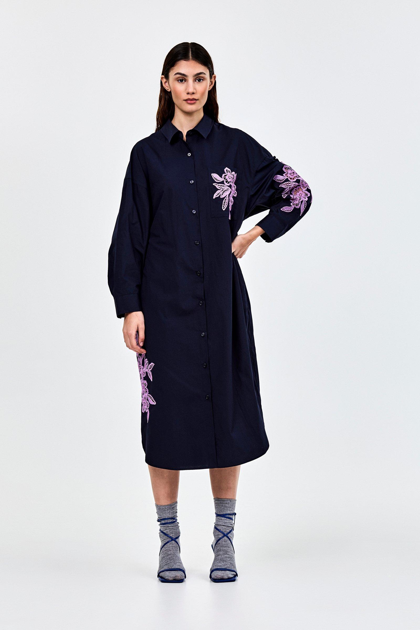 CKS - DANTO - robe longue - bleu fonc&eacute;