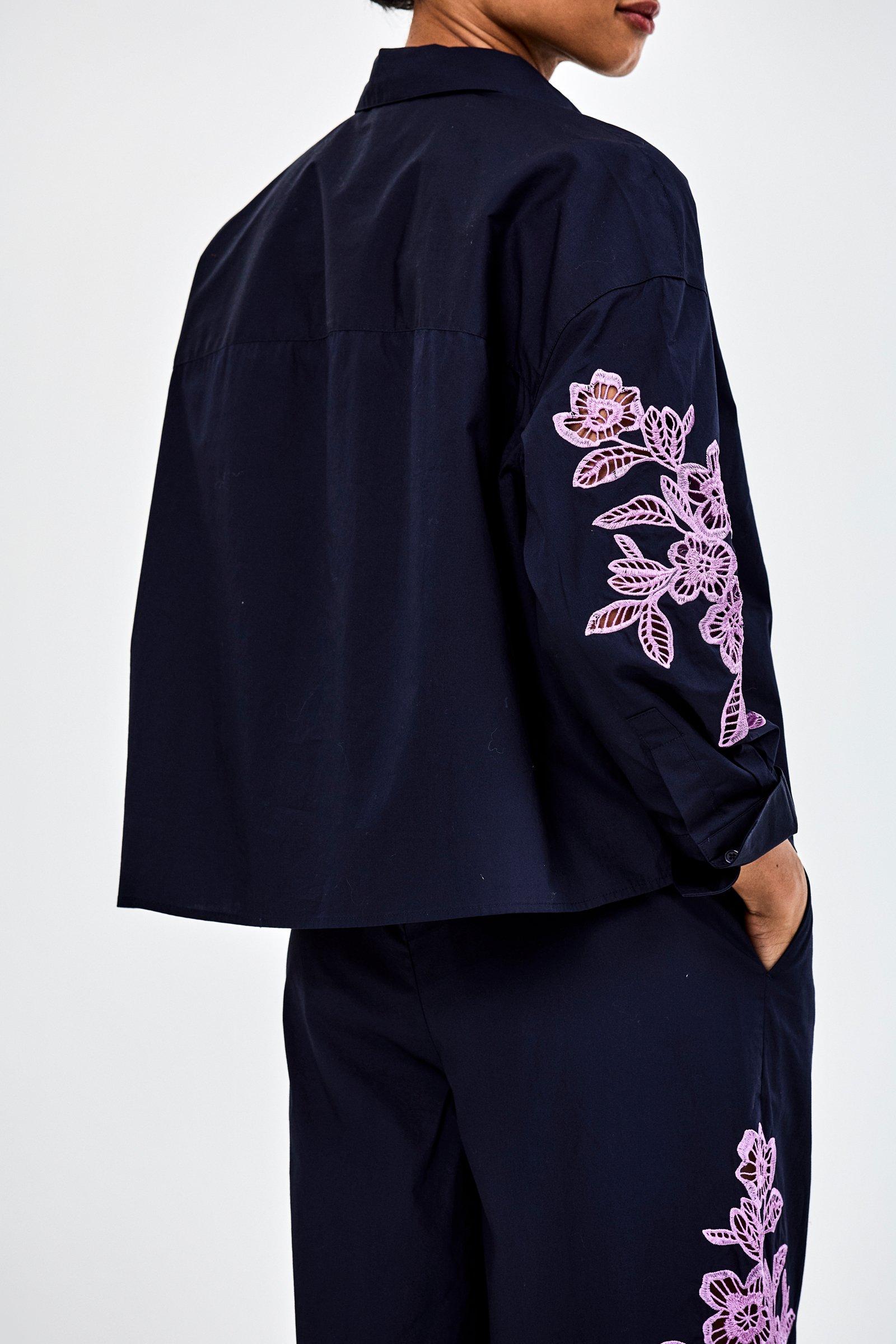 CKS - STANDA - blouse lange mouwen - donkerblauw