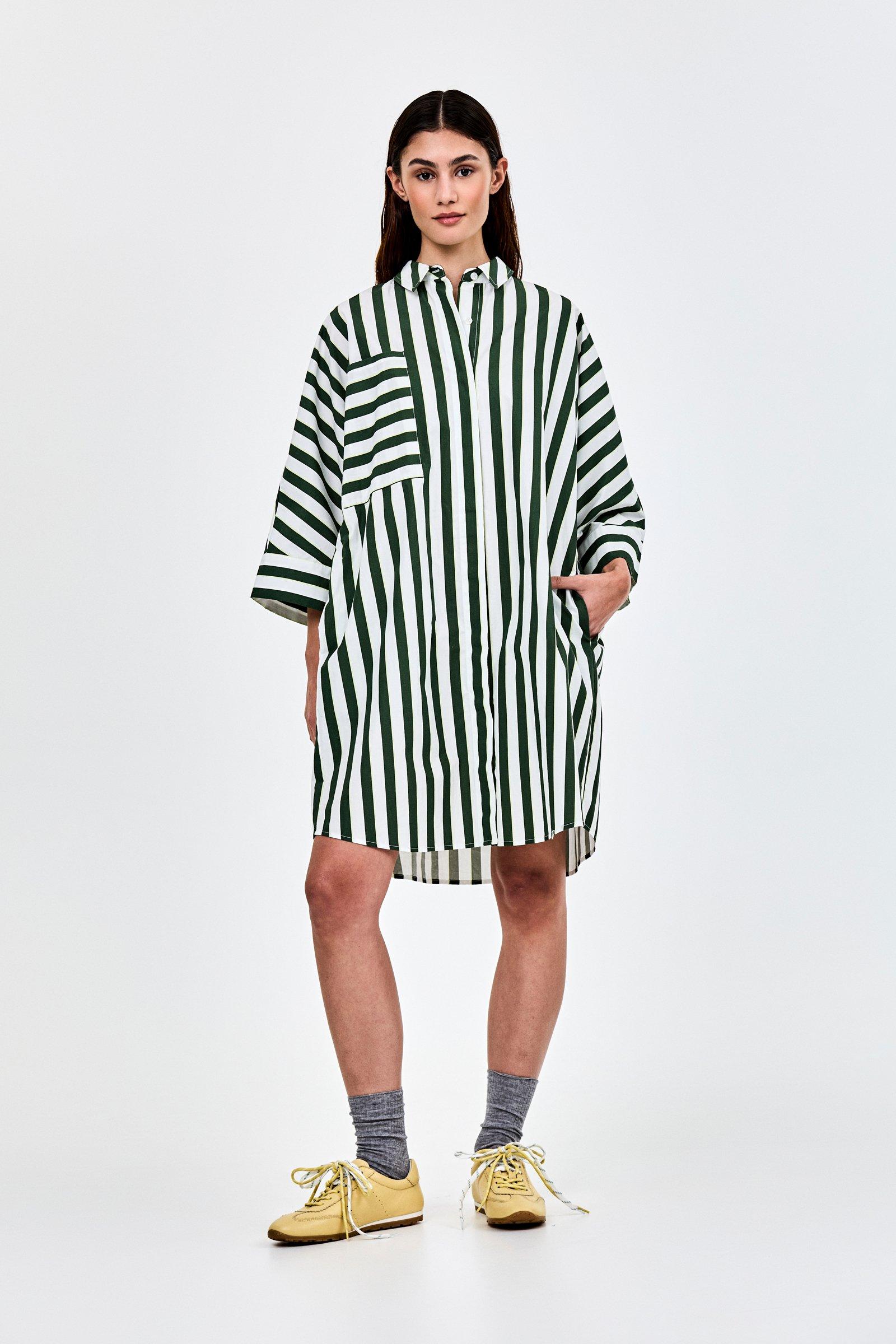 CKS - DALIAN - short dress - dark green