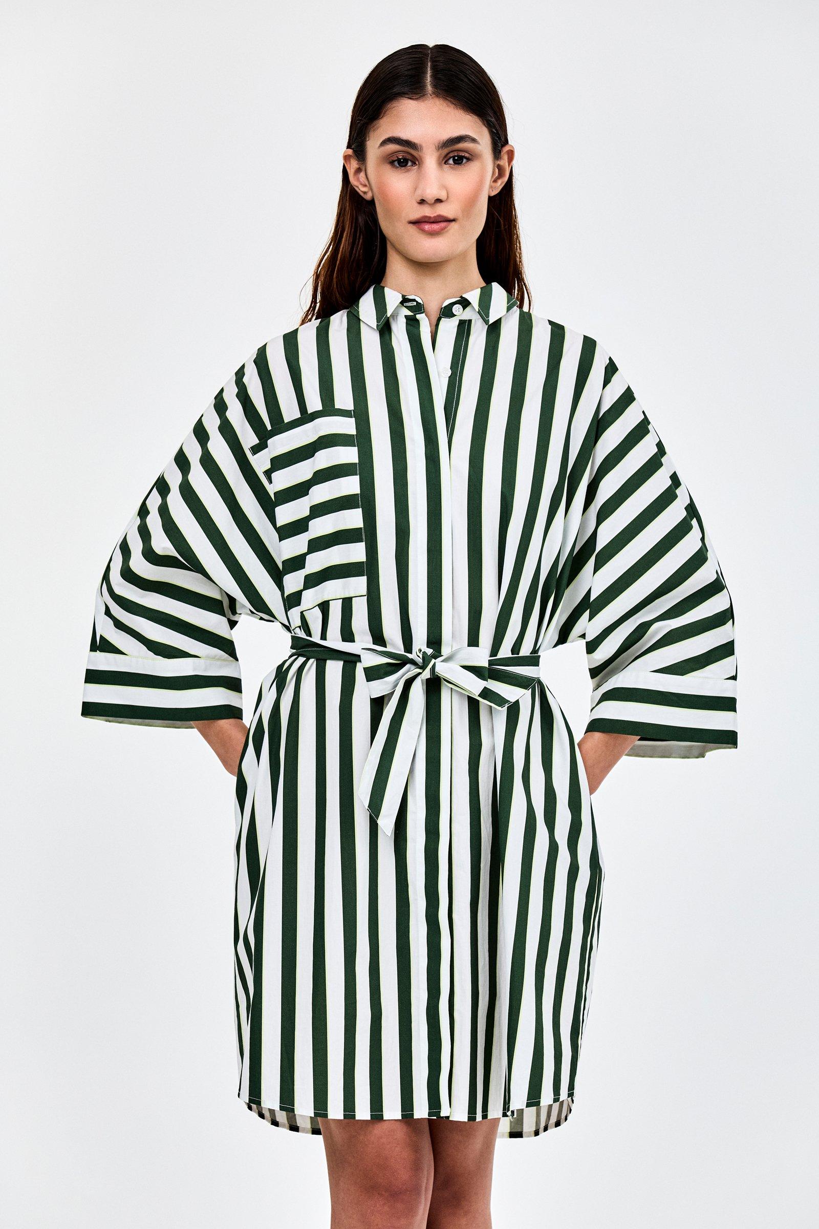 CKS - DALIAN - Kurzes Kleid - Dunkelgr&uuml;n