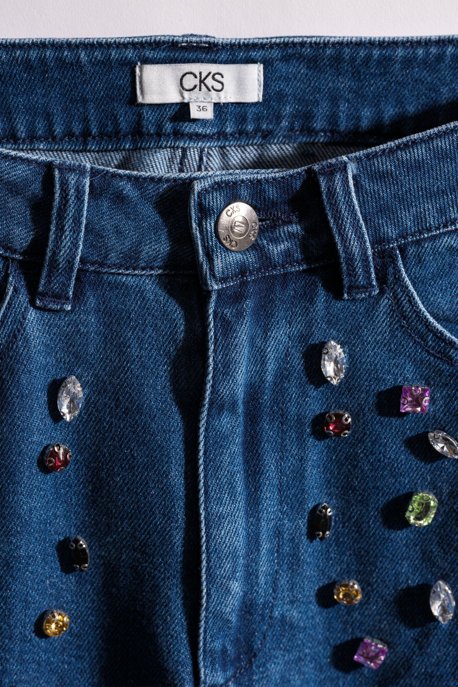 CKS - TIZZY - lange broek - blauw