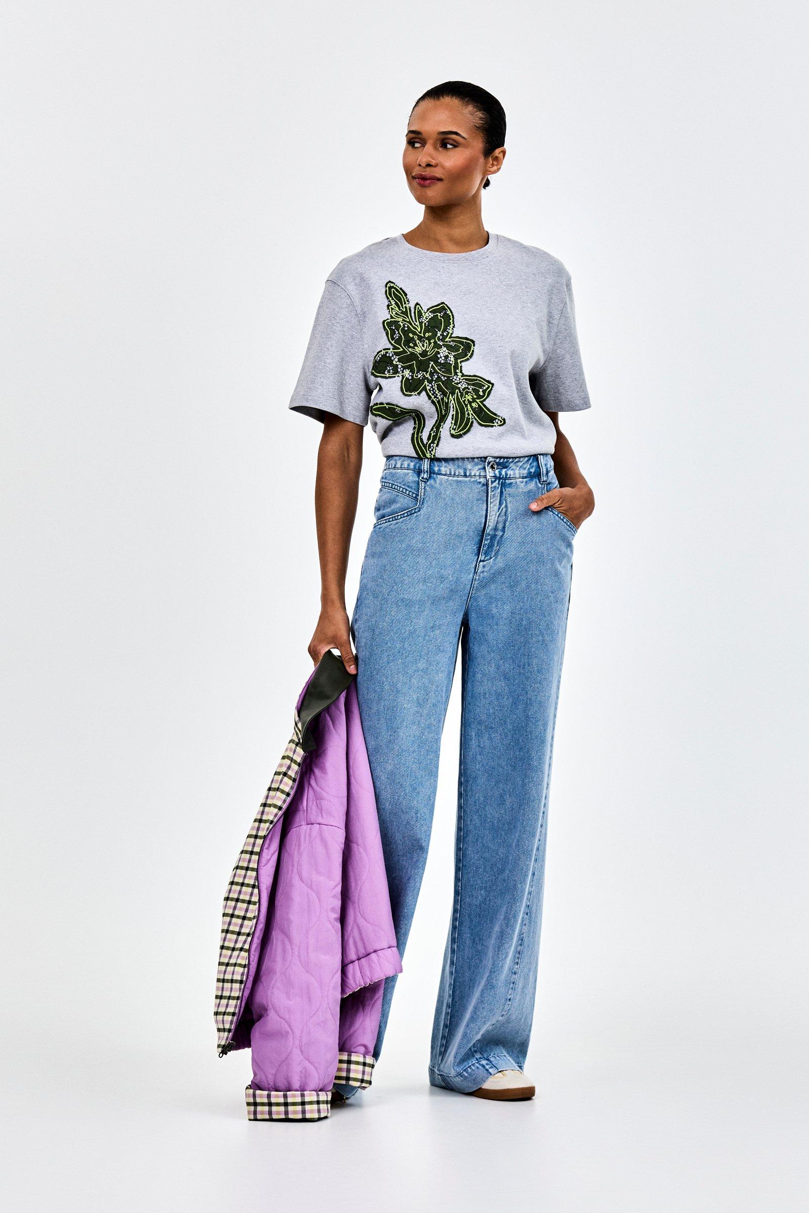 CKS - SARIA - T-Shirt Kurzarm - Grau