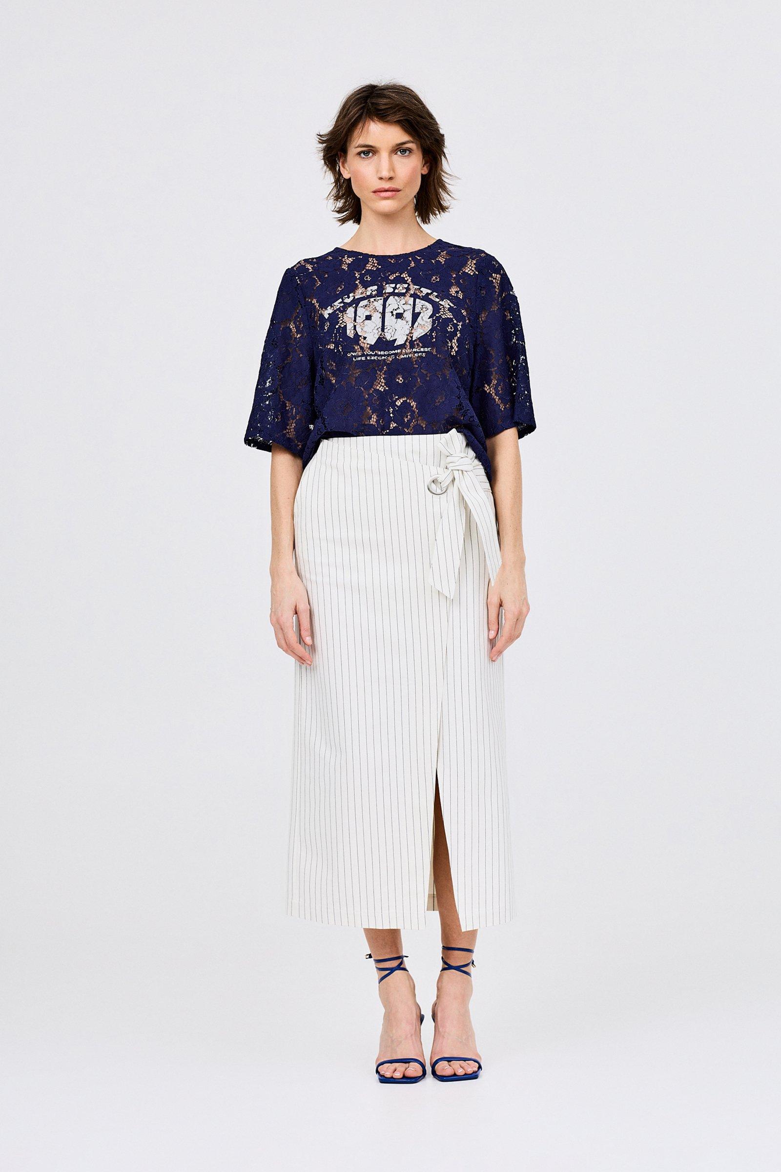 CKS - SKILLA - long skirt - light beige