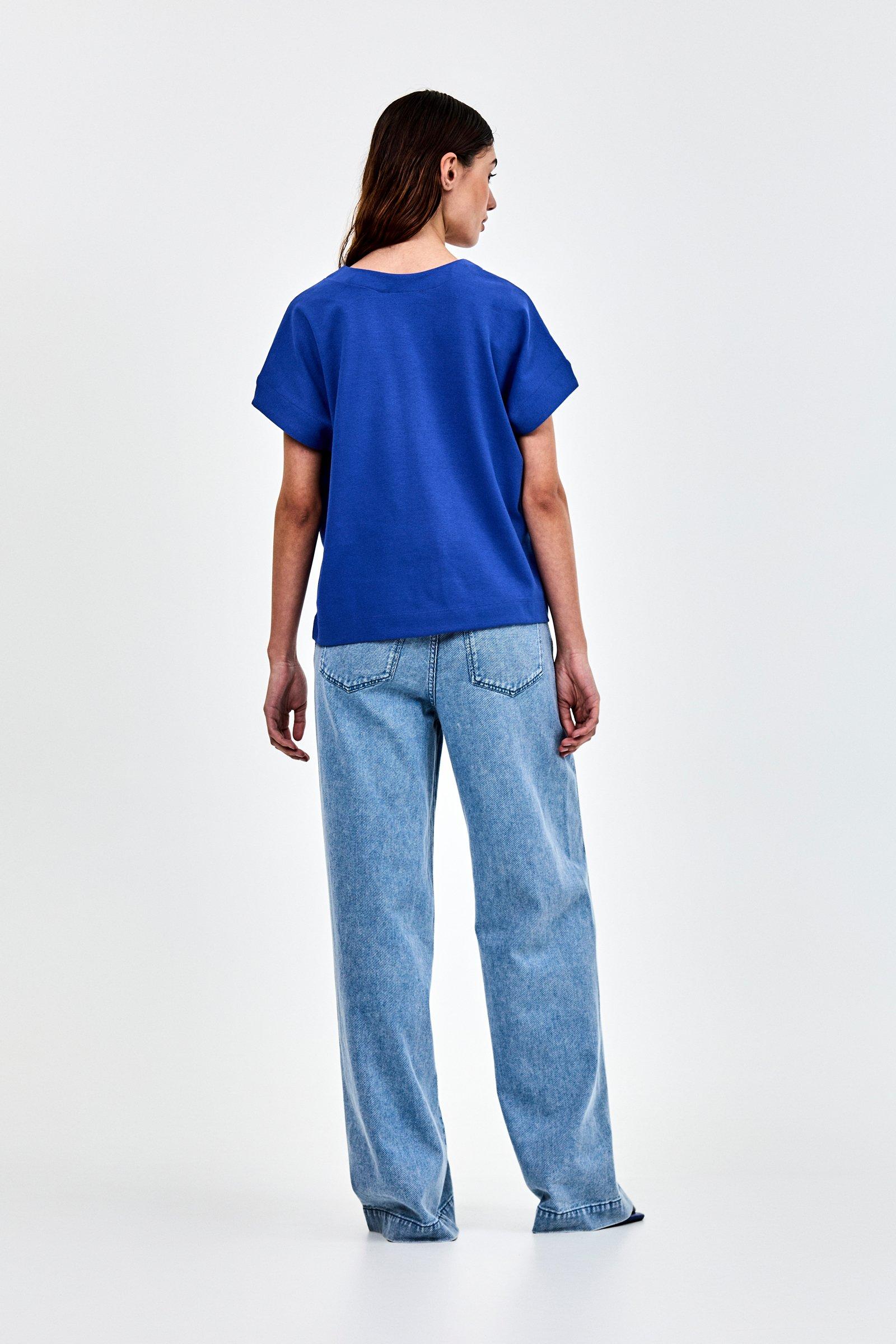 CKS - SABA - top sans manches - bleu vif