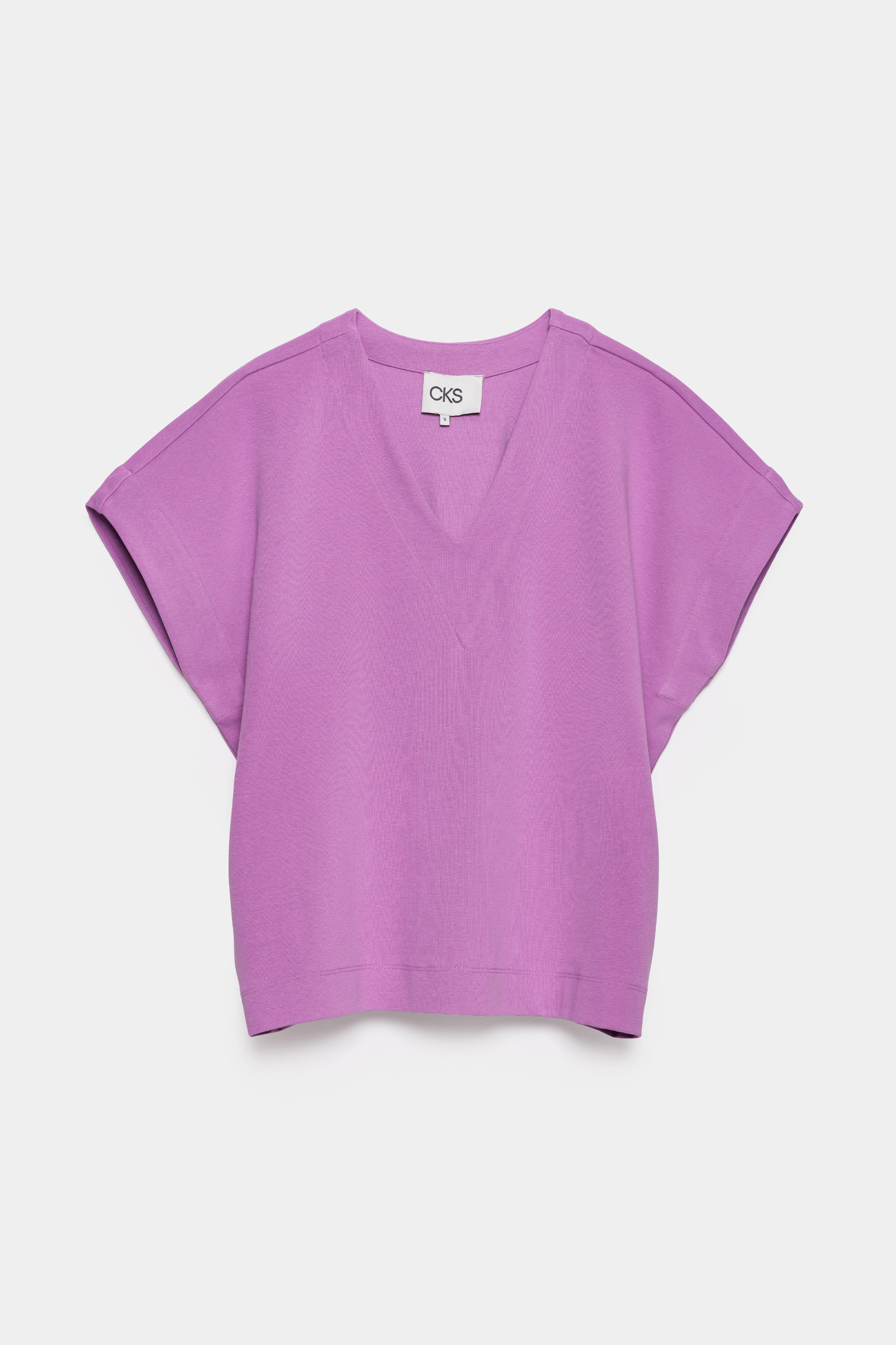 CKS - SABA - &auml;rmelloses Top - Violett