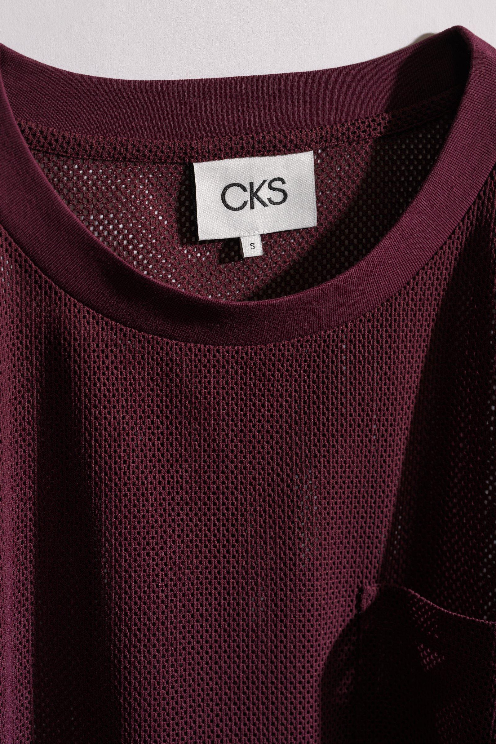 CKS - TESH - t-shirt short sleeves - burgundy