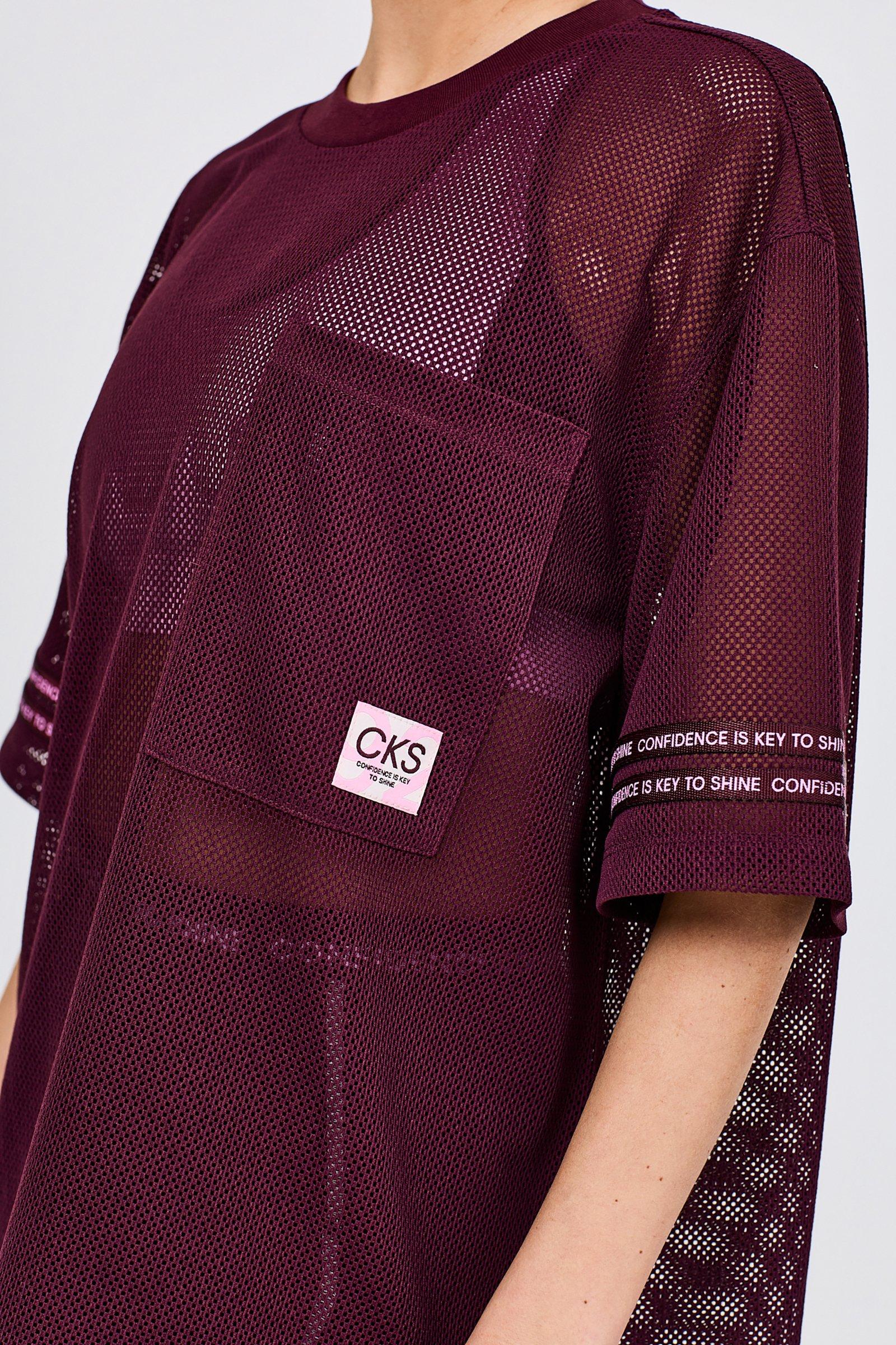 CKS - TESH - t-shirt short sleeves - burgundy
